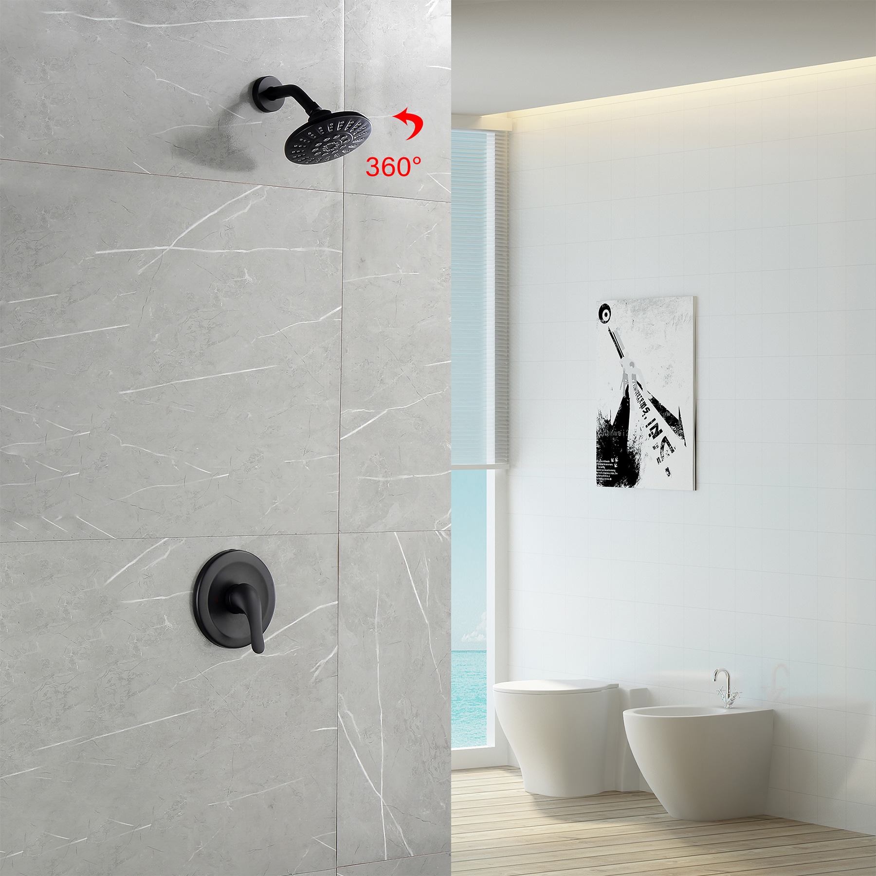 WELLFOR GAS0005 Tub-Shower-Faucets - View #5