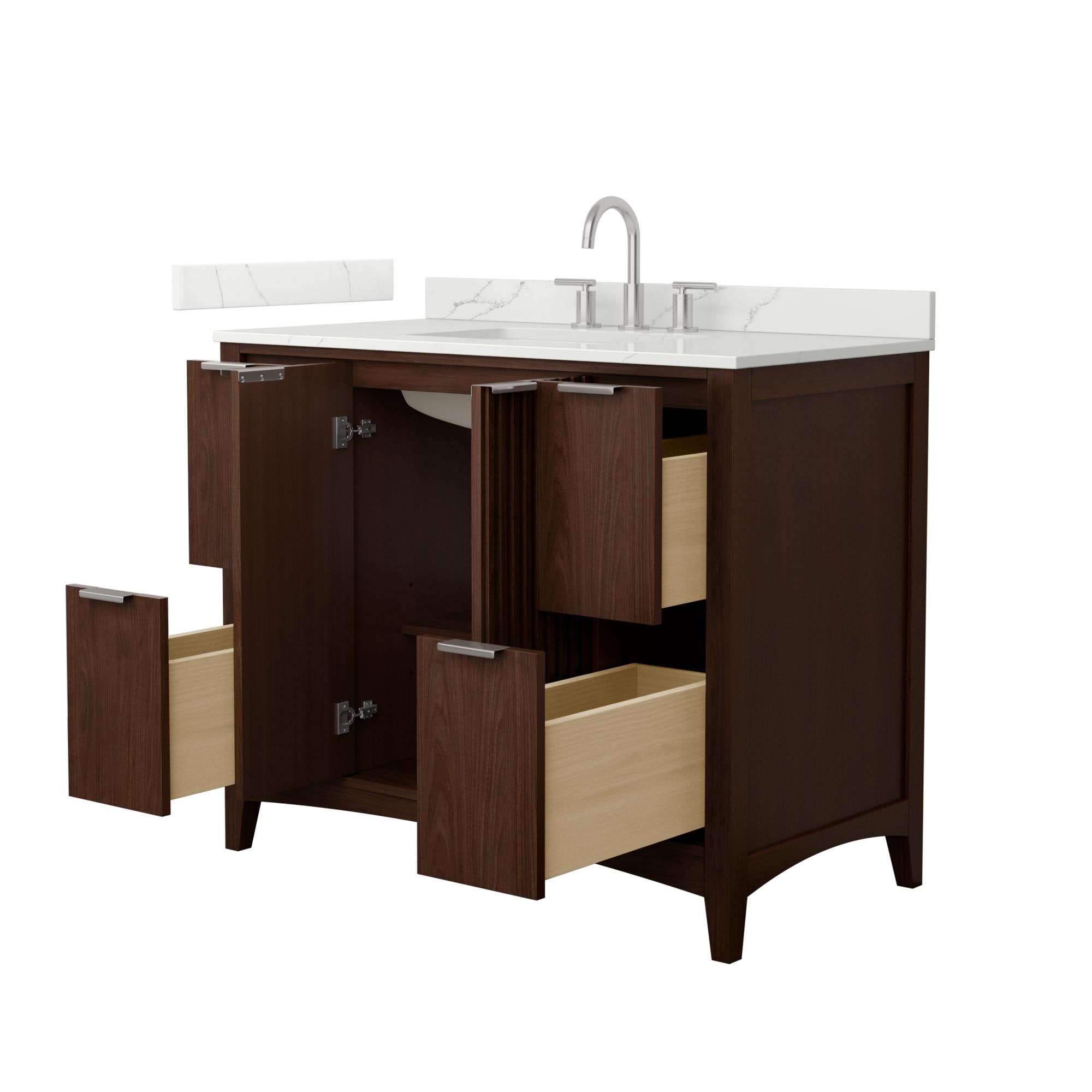 Wyndham Collection WCF919142SDWGTUS3MXX Bath-Vanity-Combo - View #3