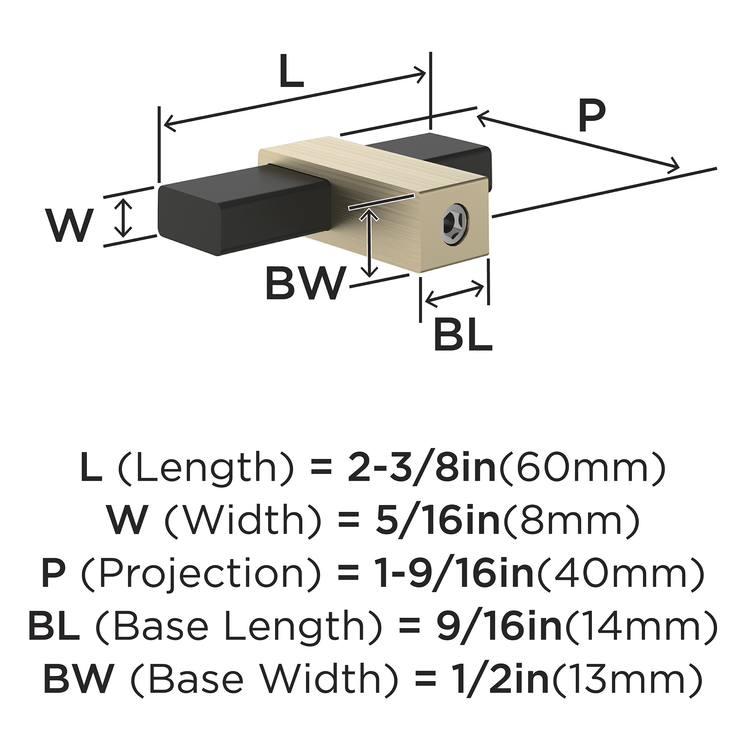 Amerock BP36720MBBBZ Cabinet-Knobs - View #4
