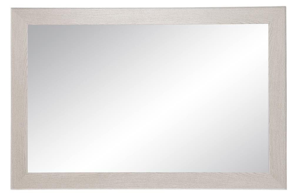 BrandtWorks AV77LARGE 32-Inches W x 38.5-Inches H Rectangle Gray/Barnwood Framed Wall Mirror