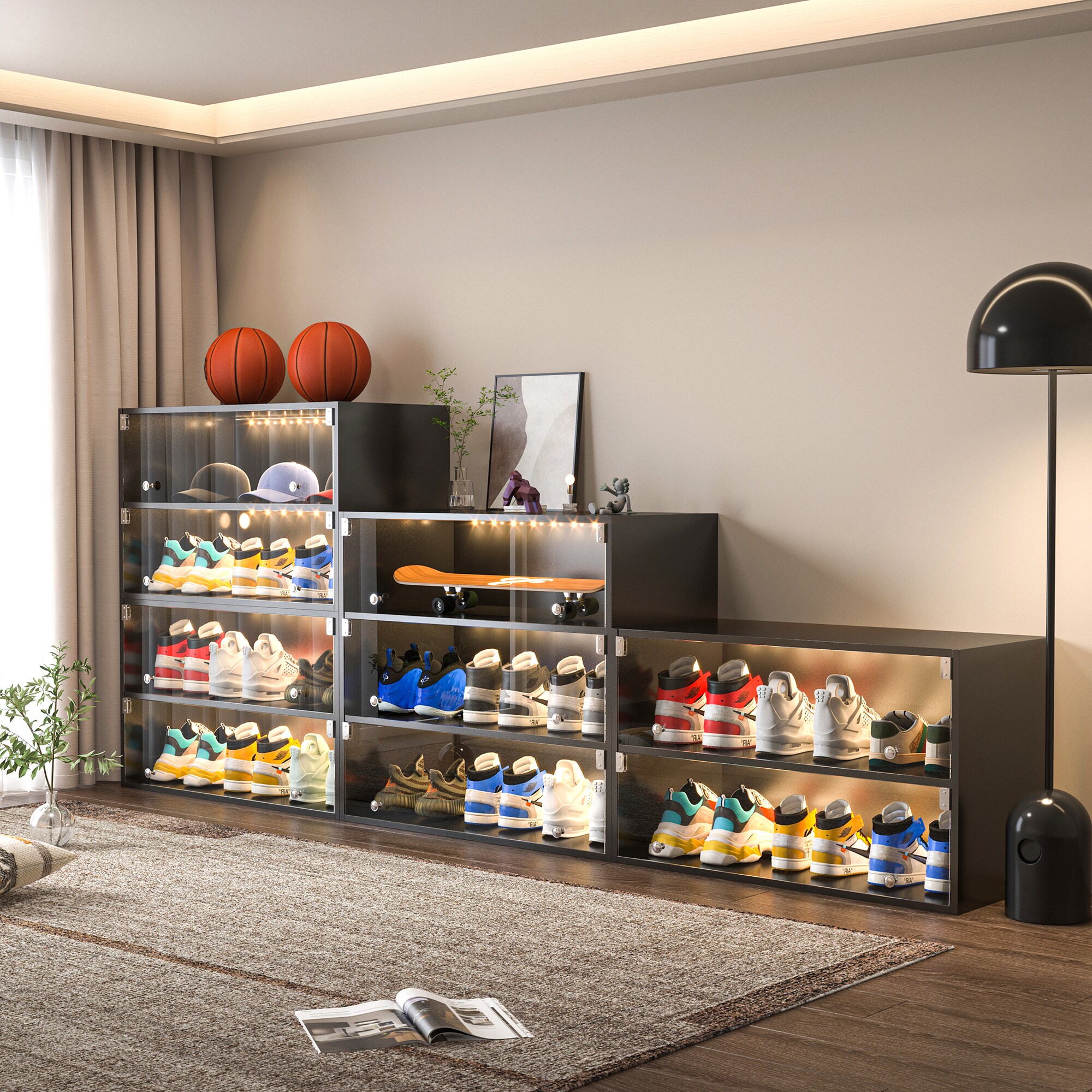 SINOFURN SYC080009BK Shoe-Racks - View #6
