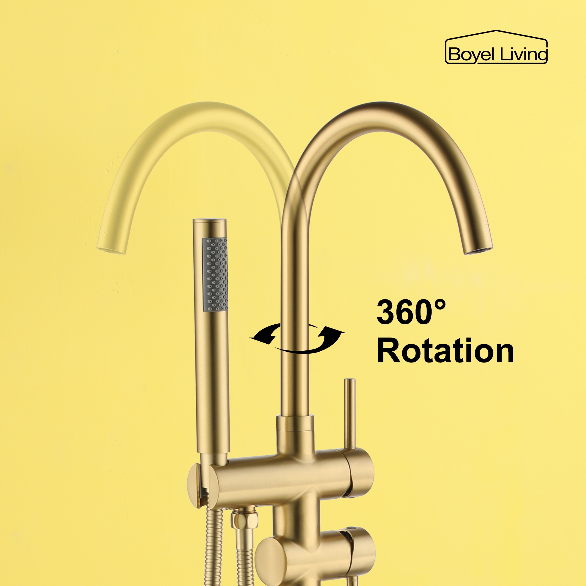 Clihome SMD-BTF06BG Roman-Tub-Faucets - View #8