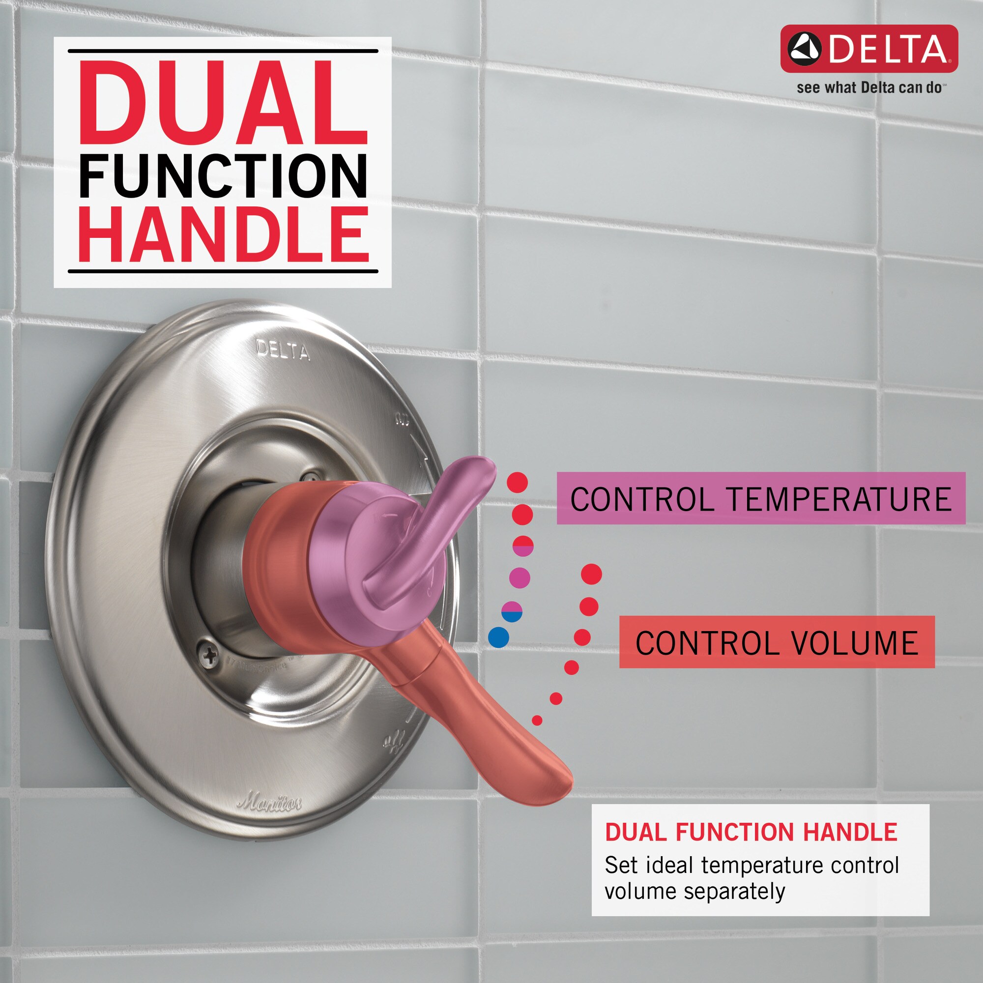Delta T17094-SS Bath-Shower-Facc - View #3