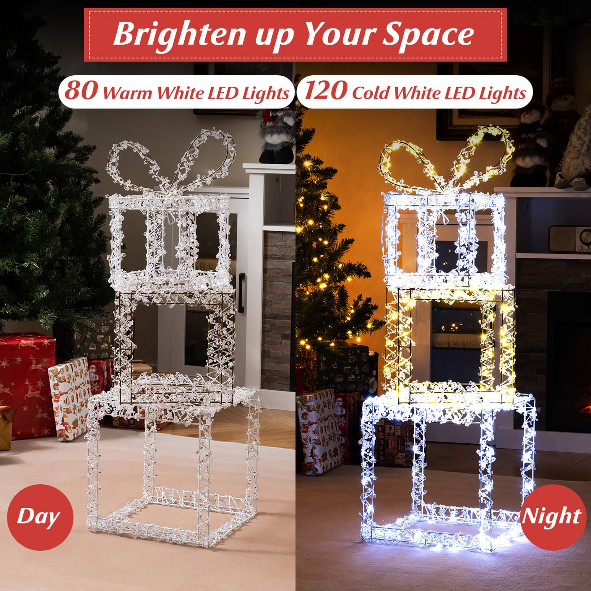 Costway HCST10204 Table-Christmas-Decorations - View #3