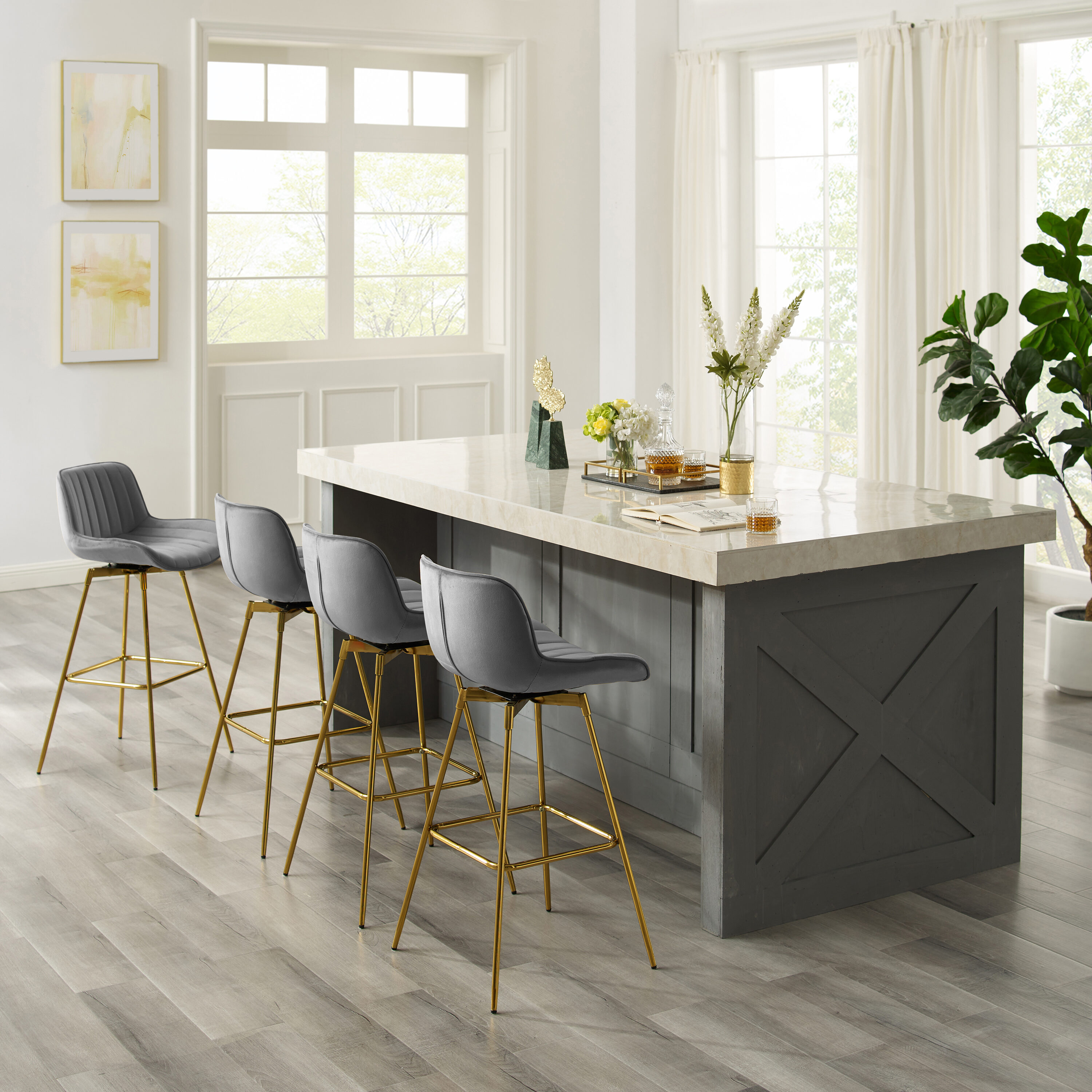 Art Leon BS012-GRAY stools - View #7