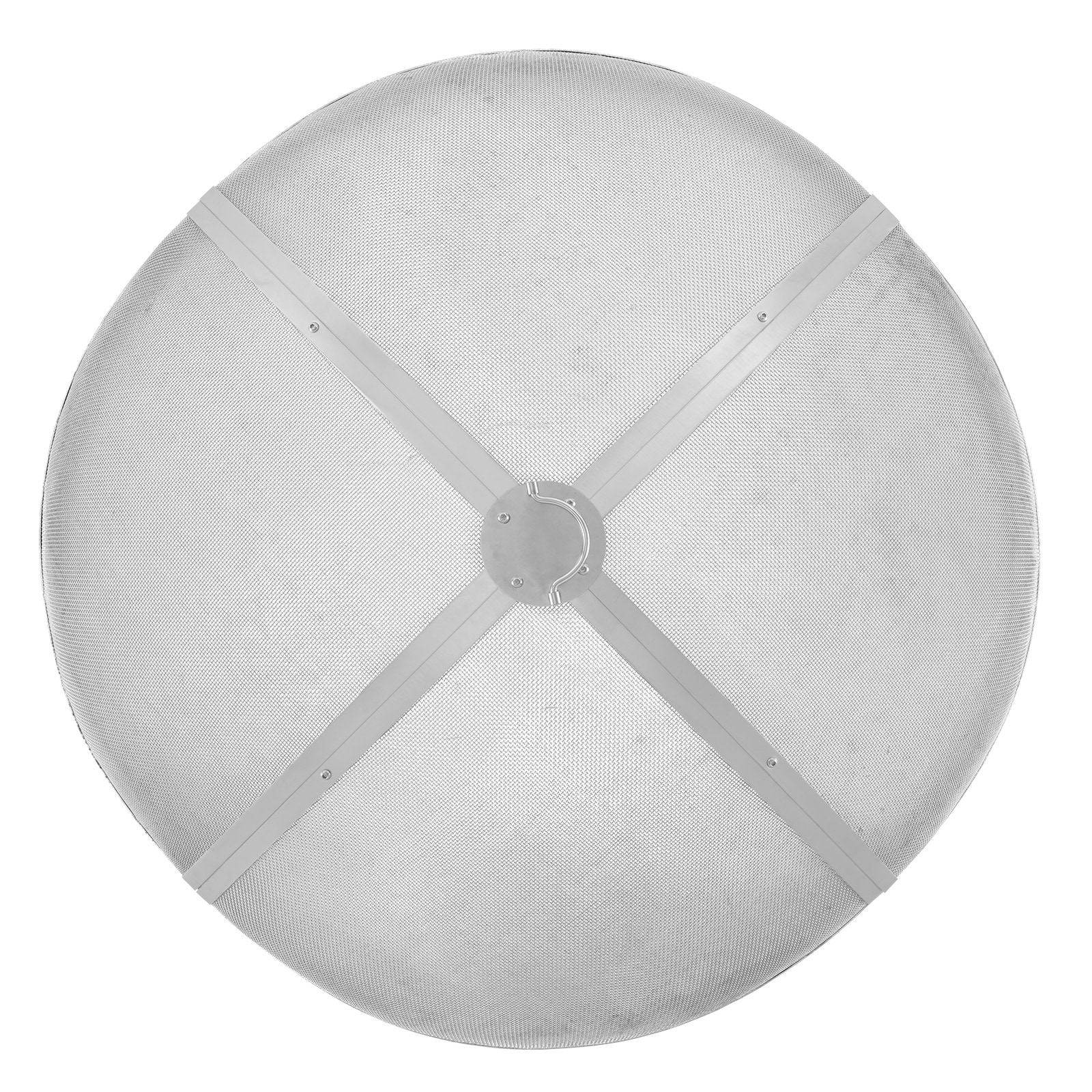 Round Stainless Steel Fire Pit Spark Screen with Handles