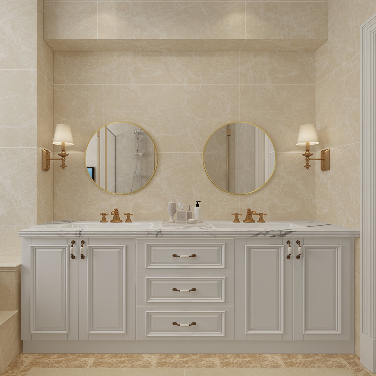 HomLux E69D004AEF Framed-Bath-Mirrors - View #8