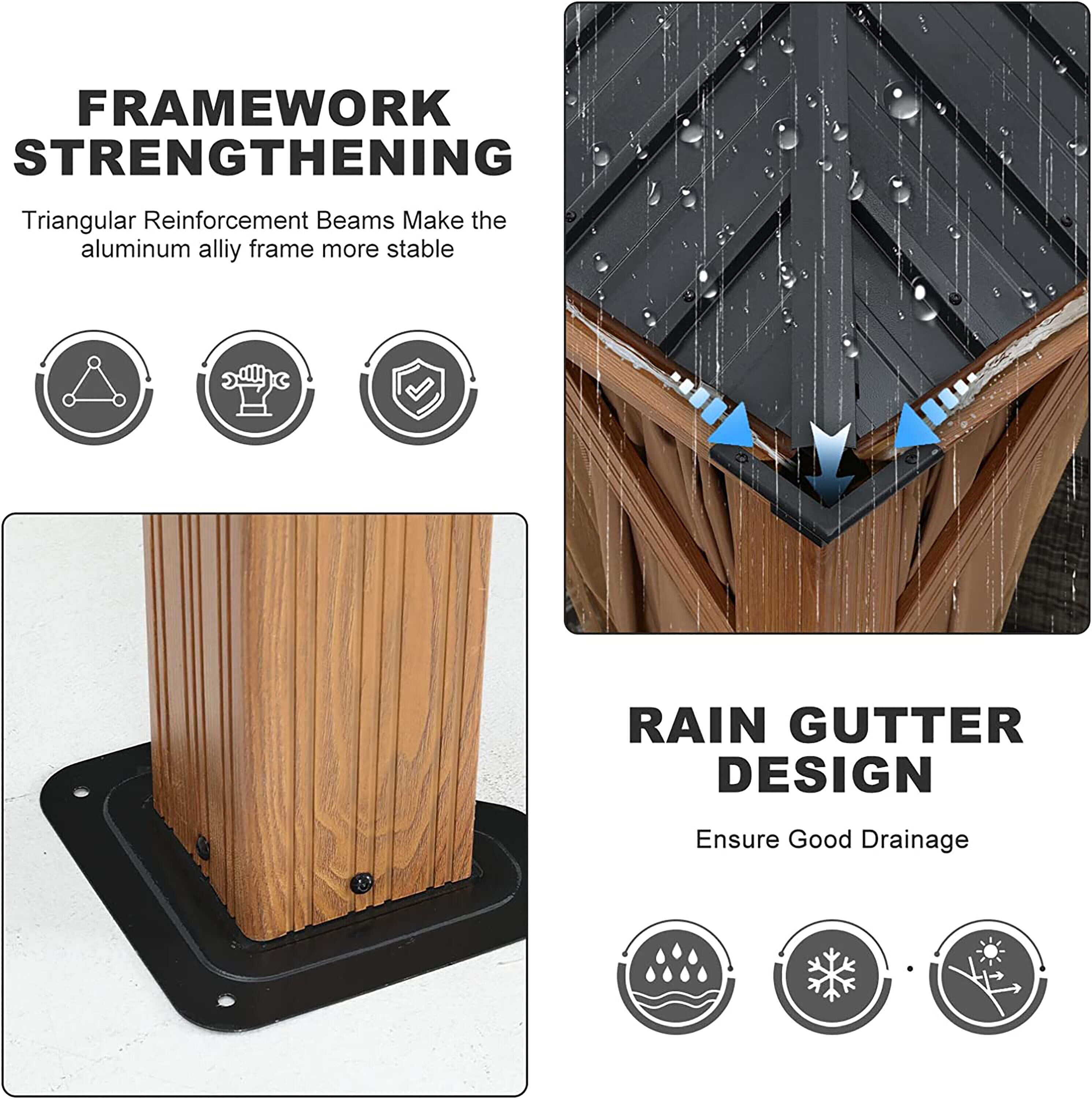ABCCANOPY DR1212-WL Wood-Resin-Gazebos - View #4