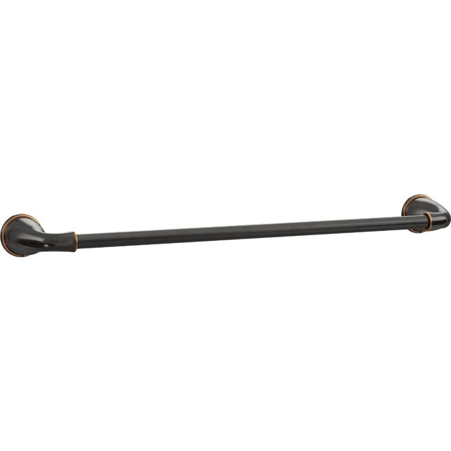 Peerless Ashlar 24-in Oil Rubbed Bronze Wall Mount Single Towel Bar Peerless Ashlar 24-in Oil Rubbed Bronze Wall Mount Single Towel Bar
