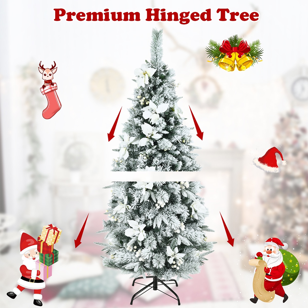 WELLFOR CM-HWY-23501 Artificial-Christmas-Trees - View #5
