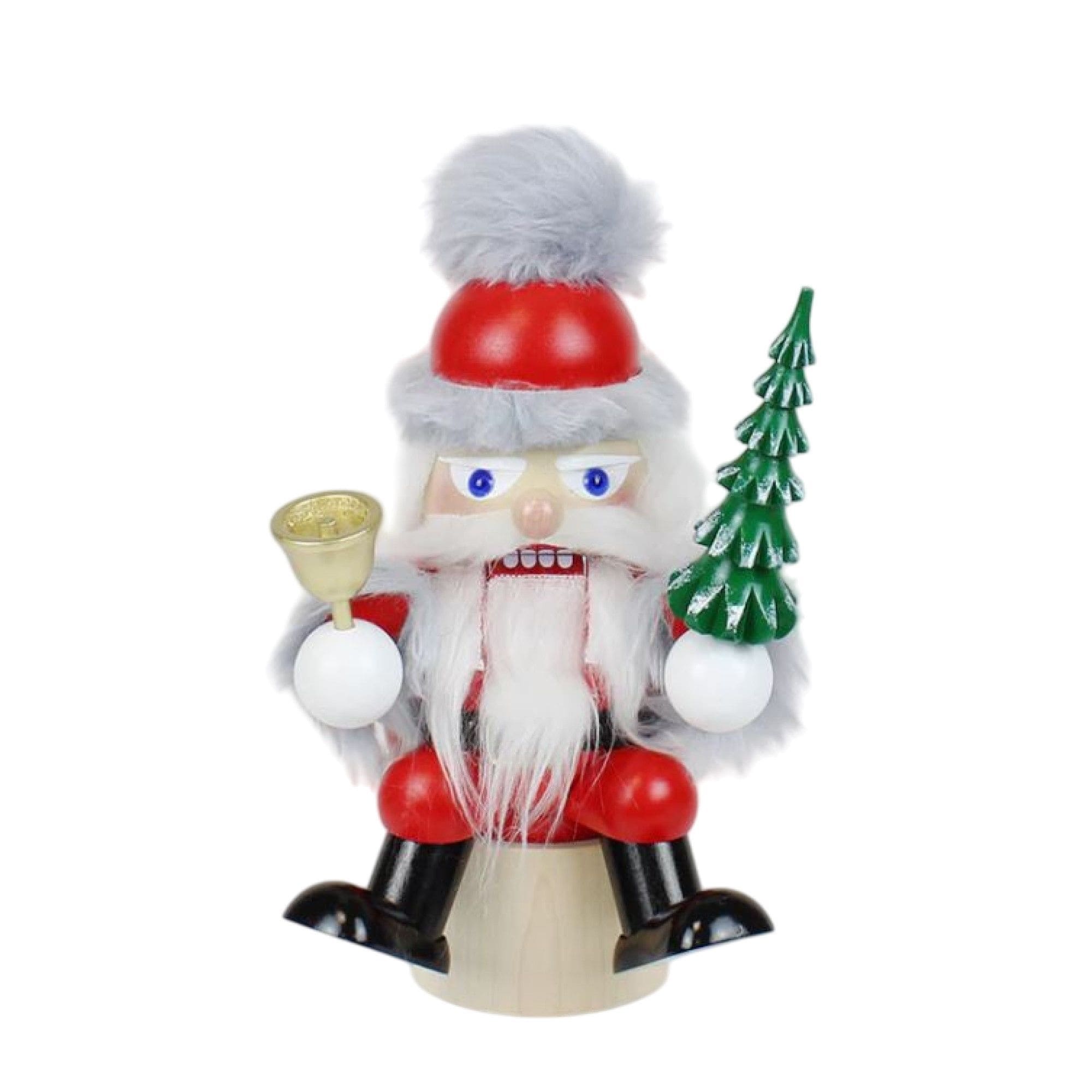 Steinbach SN24SS4019 Wooden 8in Santa with Tree Christmas Shelf Sitter