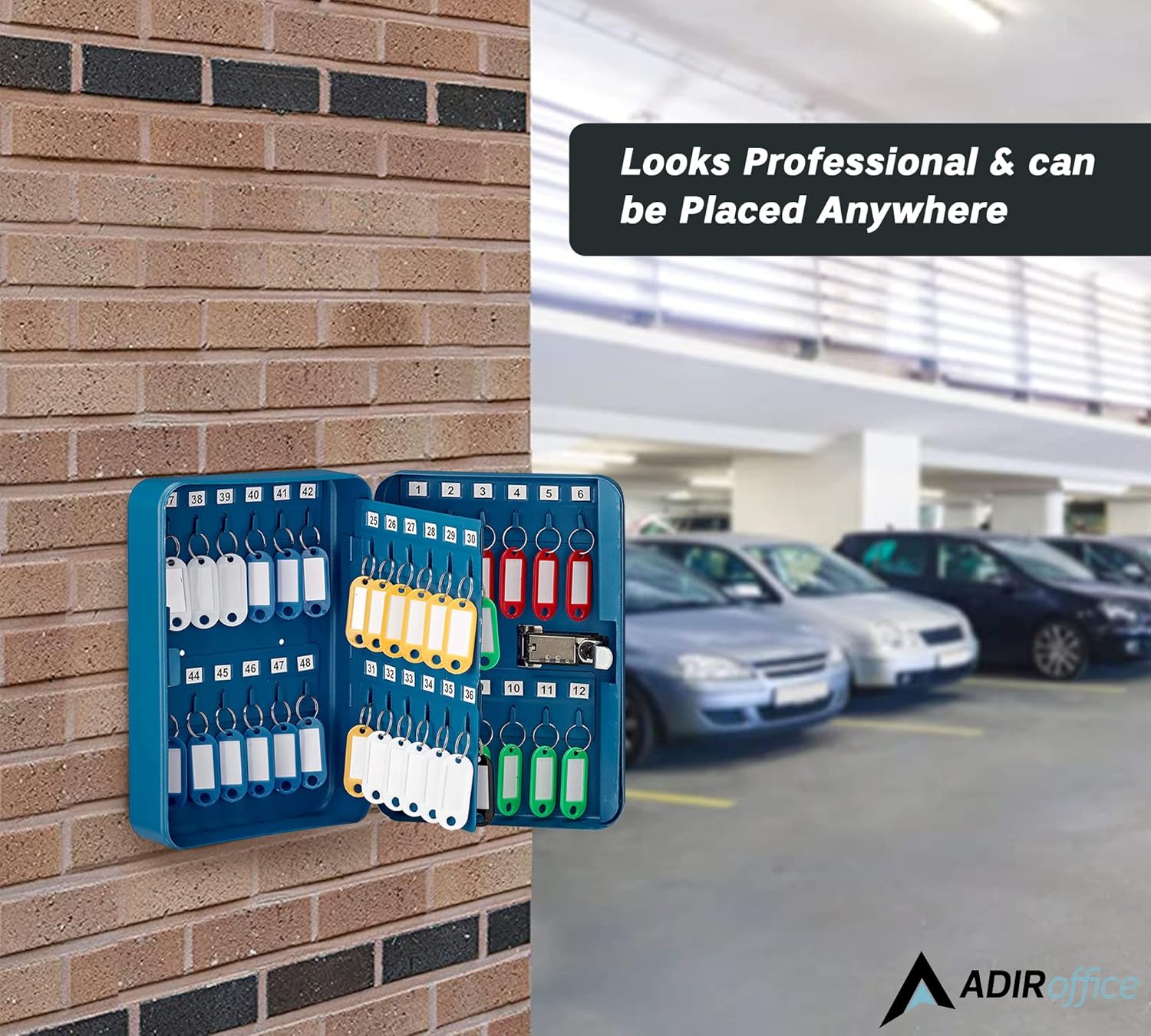 AdirOffice 682-48-BLU-689-PKG Key-Safes - View #6