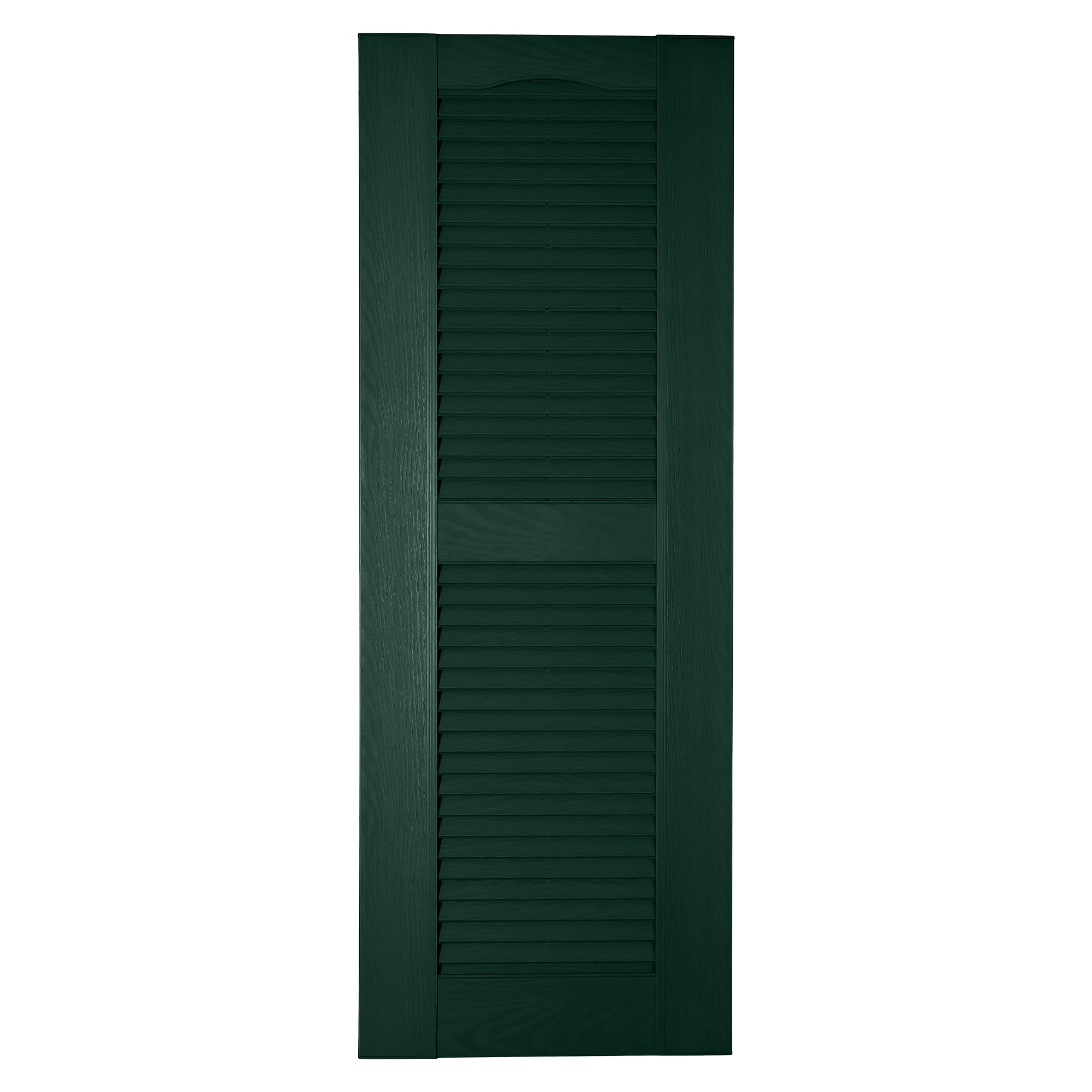 RELIABILT LVRCT1867009 17.75-in W x 67-in H Pine Green Louvered Polypropylene Exterior Shutters ( 2 -Pack )