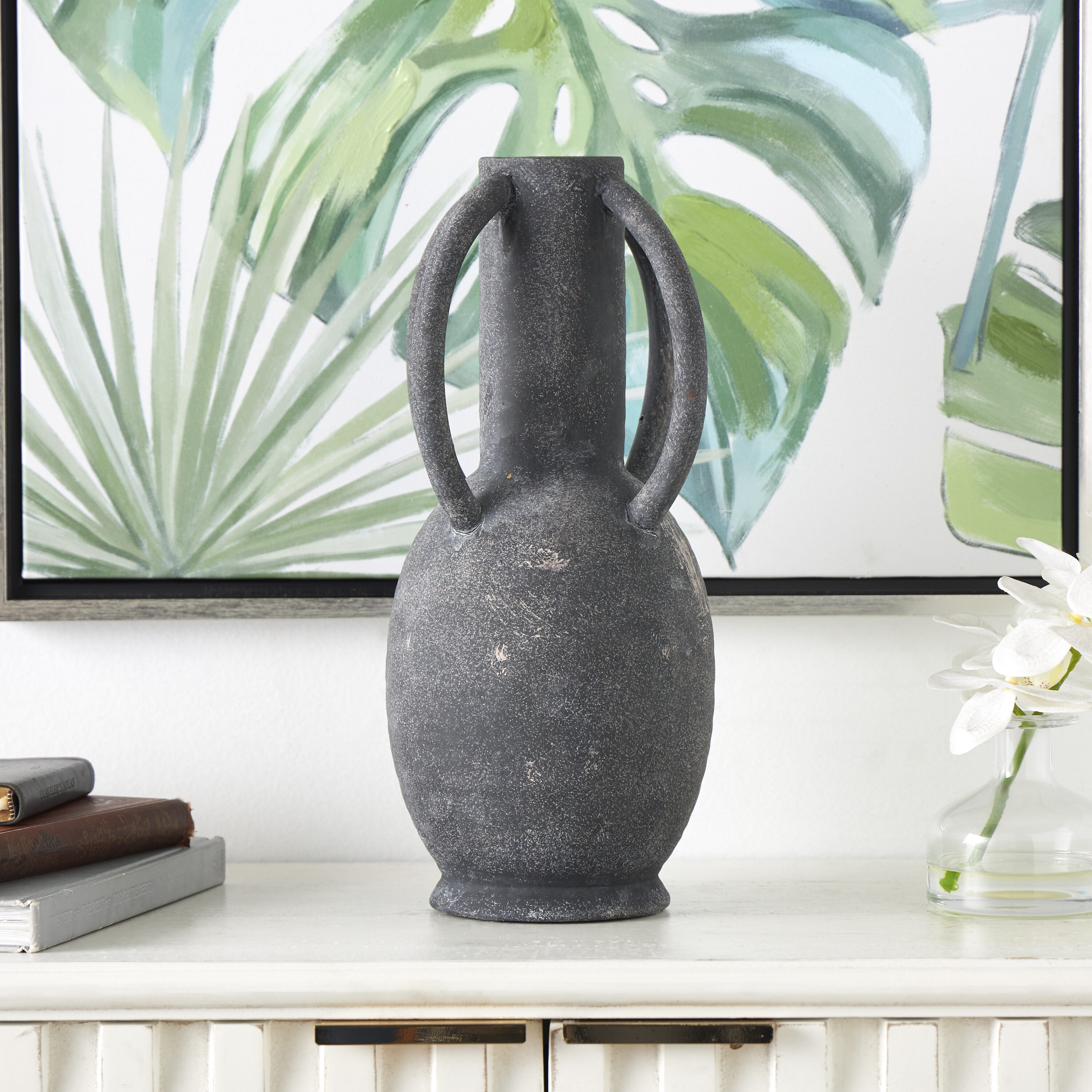 Grayson Lane 821634 Gray Stone Modern Vase