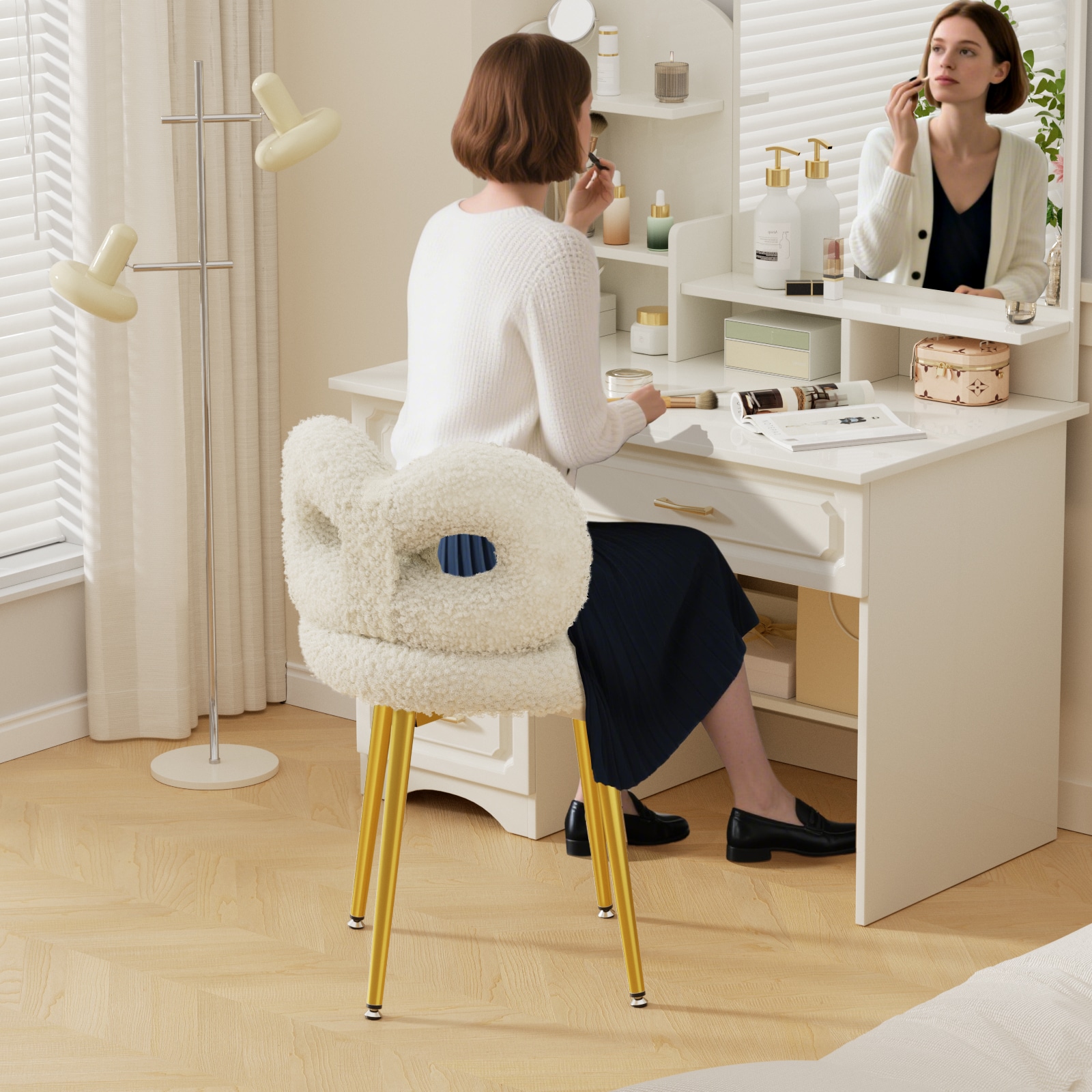 LOVMOR SWIVEL-CH-WHITE-GLEG chairs - View #4