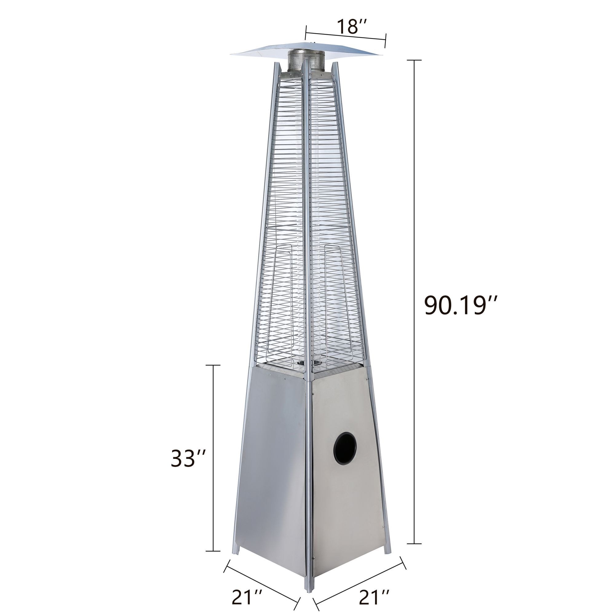 Miki Shinly UIXE-8SSB-01MI Outdoor-Gas-Patio-Heaters - View #8