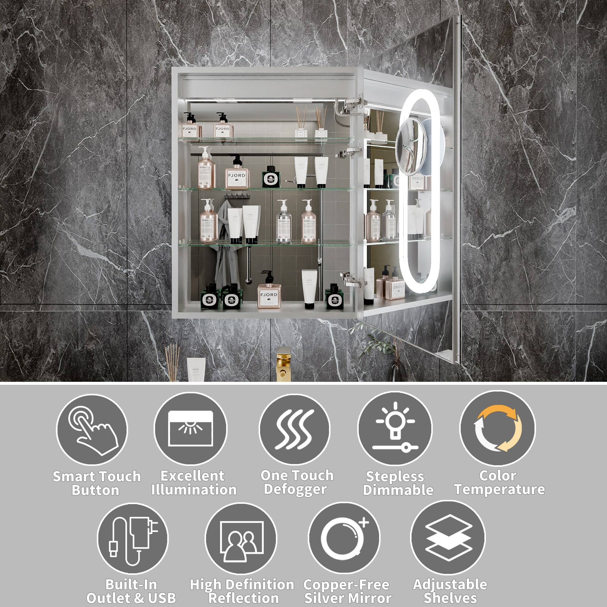 CALVON CAH-J2432R Bathroom-Medicine-Cabinets - View #10