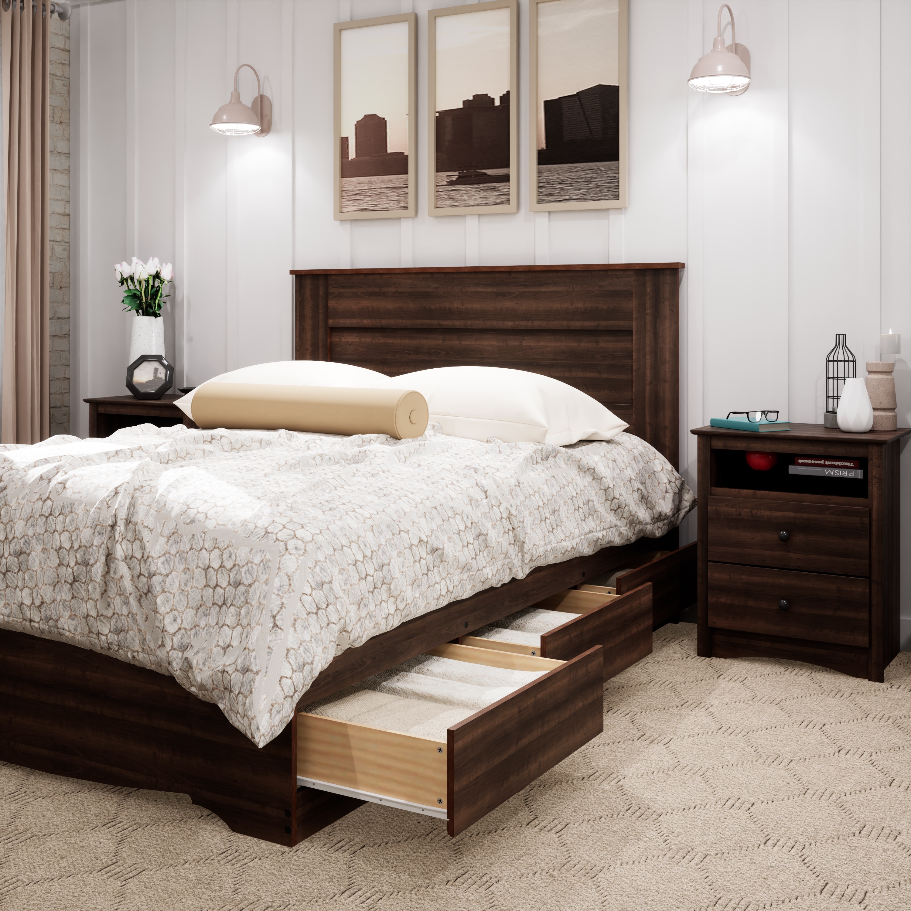 Prepac EHFQ-1301-1 Upholstered-Headboards - View #7