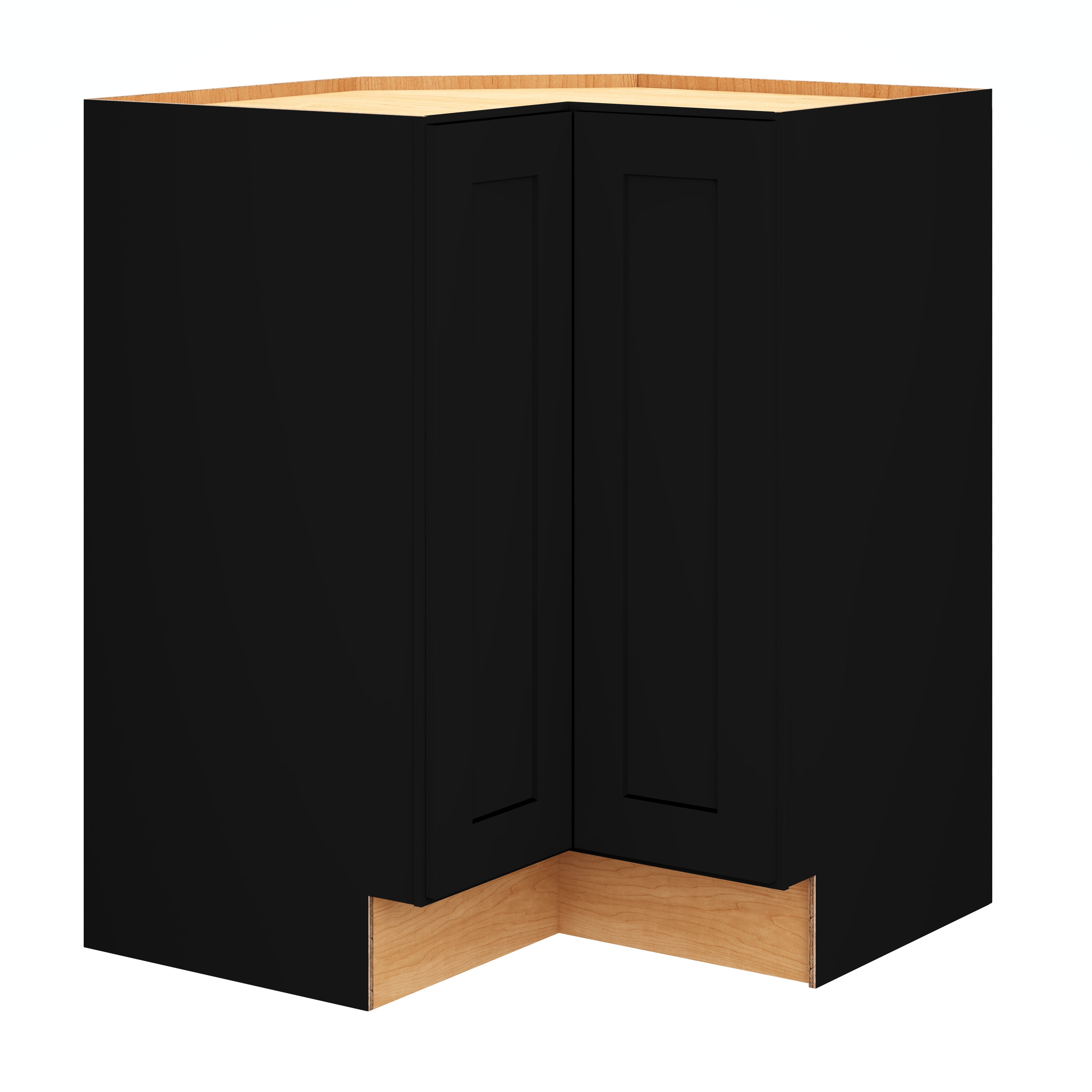 Diamond Express 61I-SLS36R Jamestown 36-in W x 34.5-in H x 24-in D Black Super lazy susan Corner base Fully assembled Plywood Cabinet (Recessed Panel Shaker)