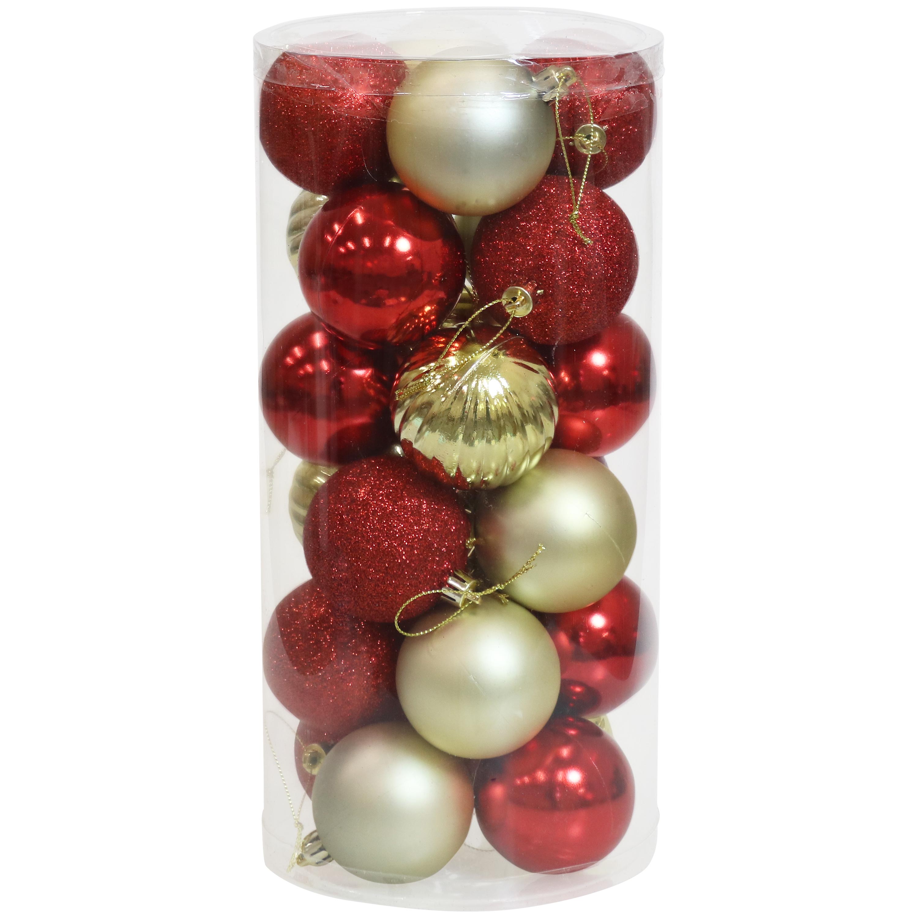 Ashland Glass Christmas Tree Bulbs Holiday Ornaments 6ct Pack 3.1" Balls New! 