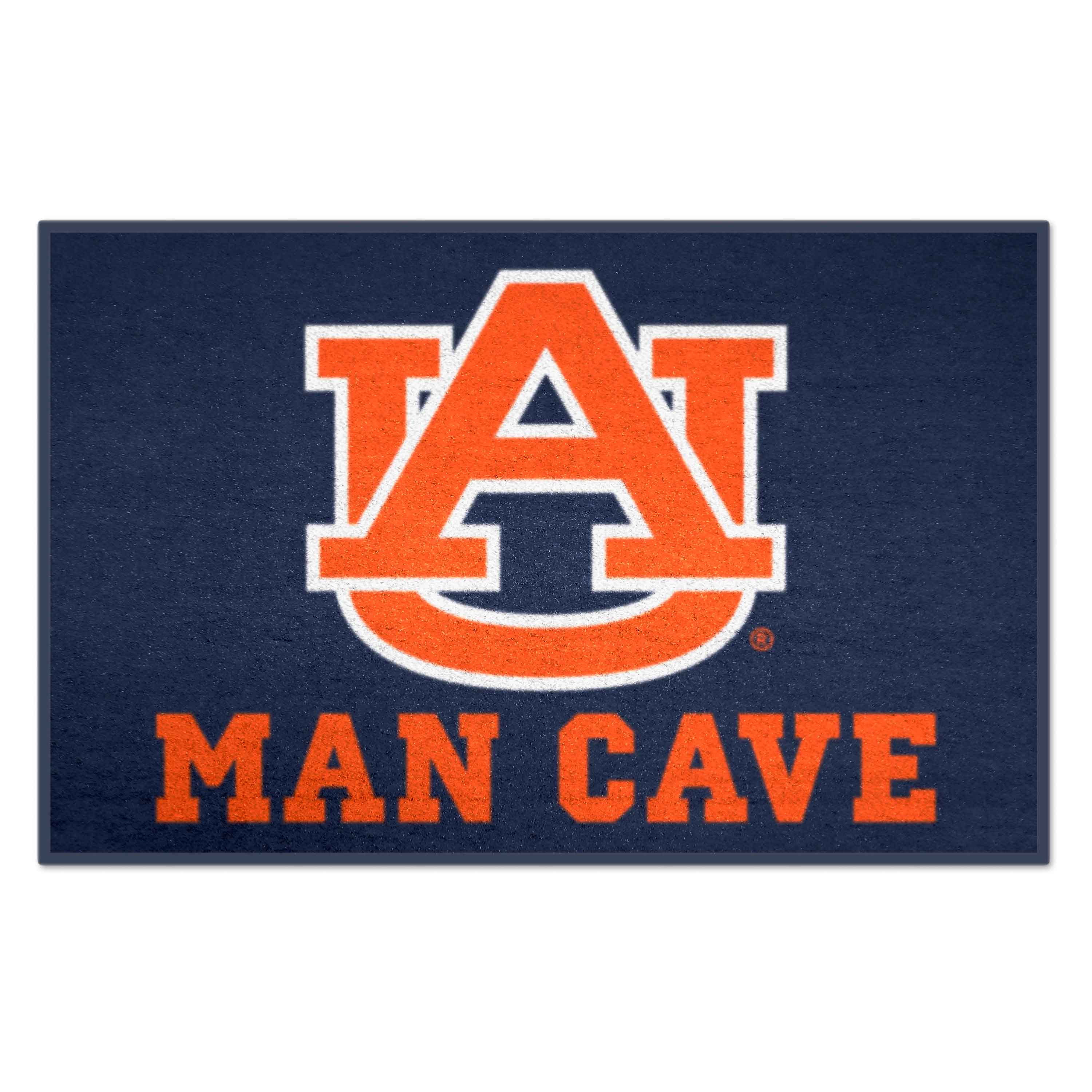 FANMATS 14528 Auburn Tigers 2-ft x 3-ft Navy Nylon Rectangular Indoor or outdoor Decorative Sports Door mat