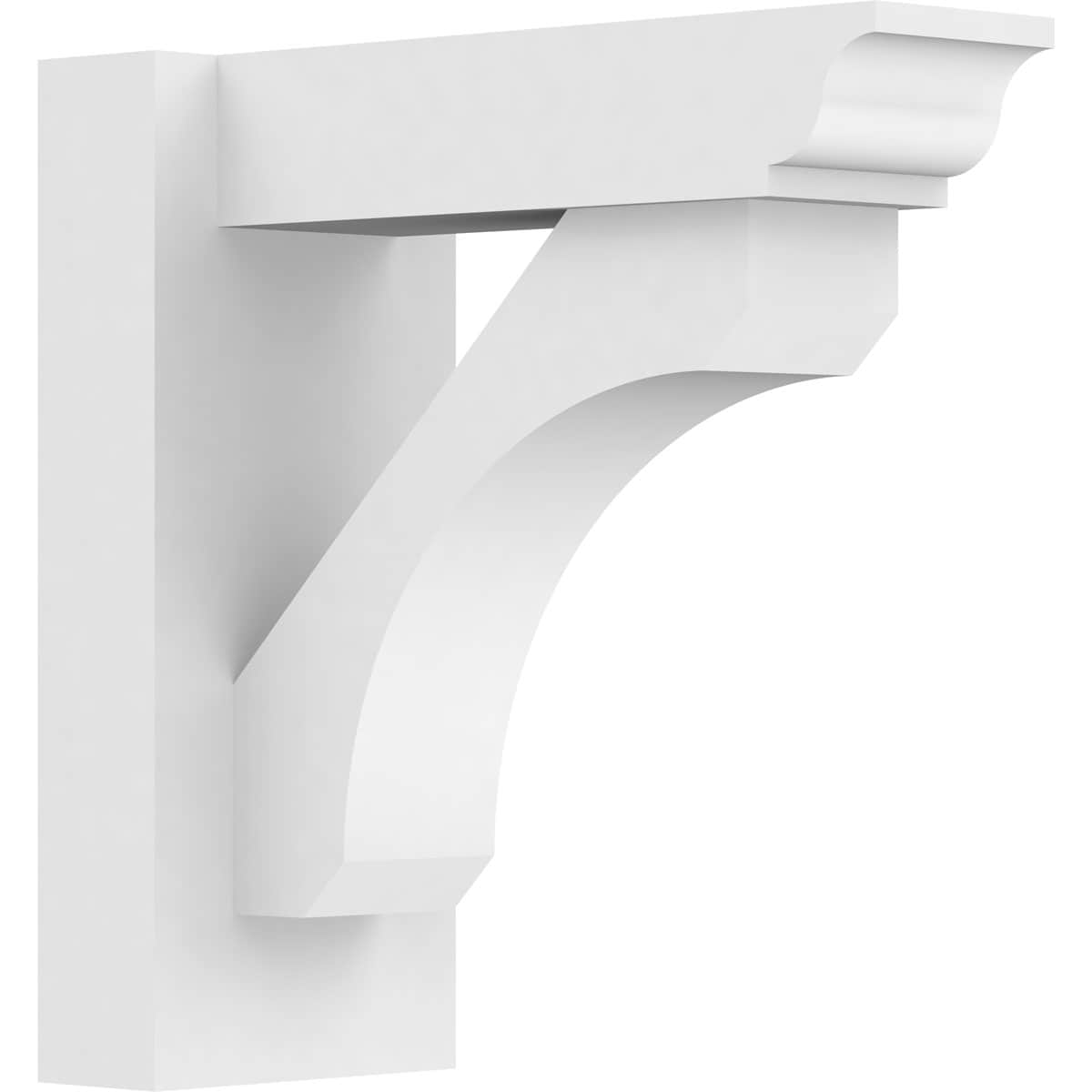 Ekena Millwork OUTP05X12X12LEC01 5-in W X 12-in D X 12-in H Legacy Architectural Grade PVC Outlooker with Traditional Ends