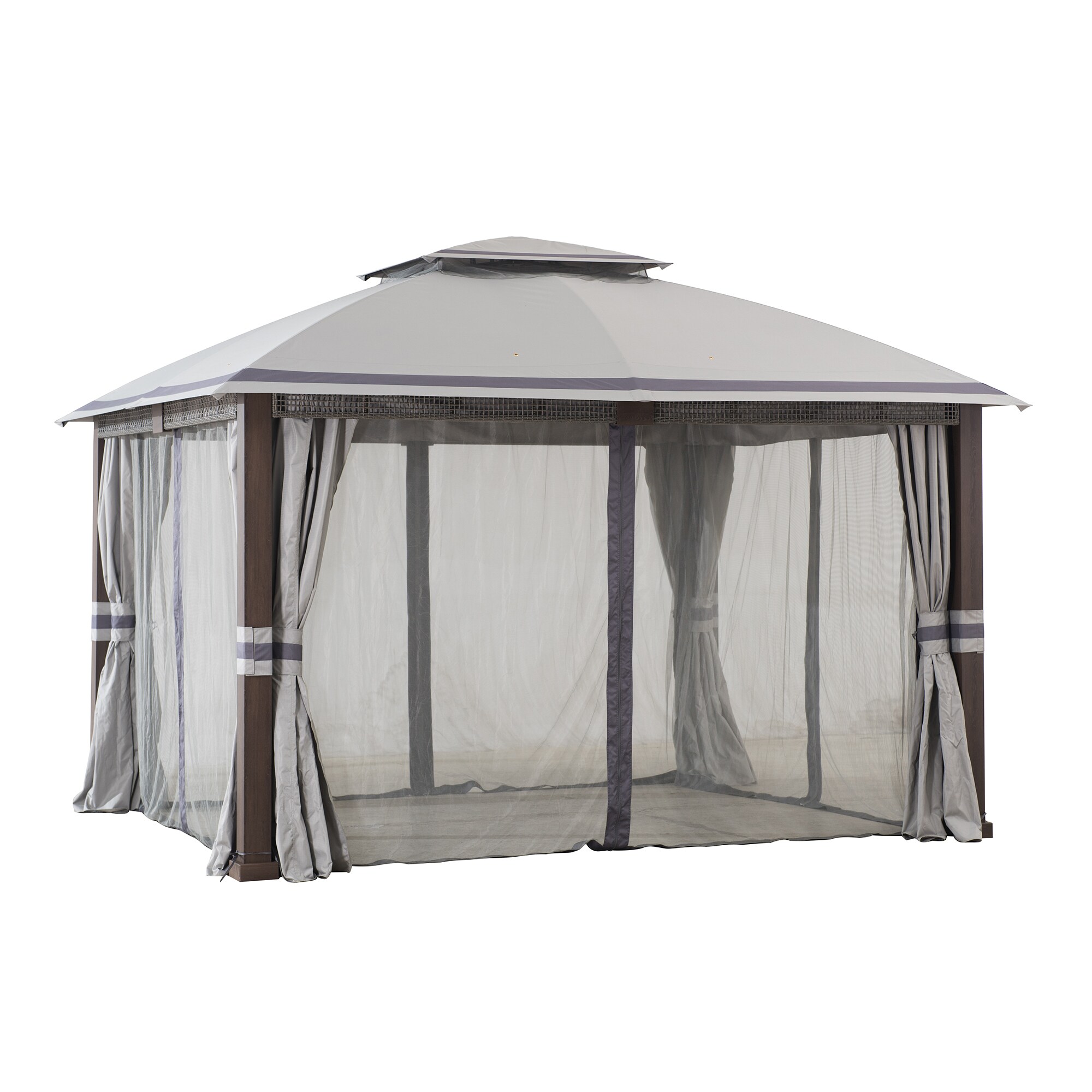 Sunjoy A101013005 Wood-Resin-Gazebos - View #2