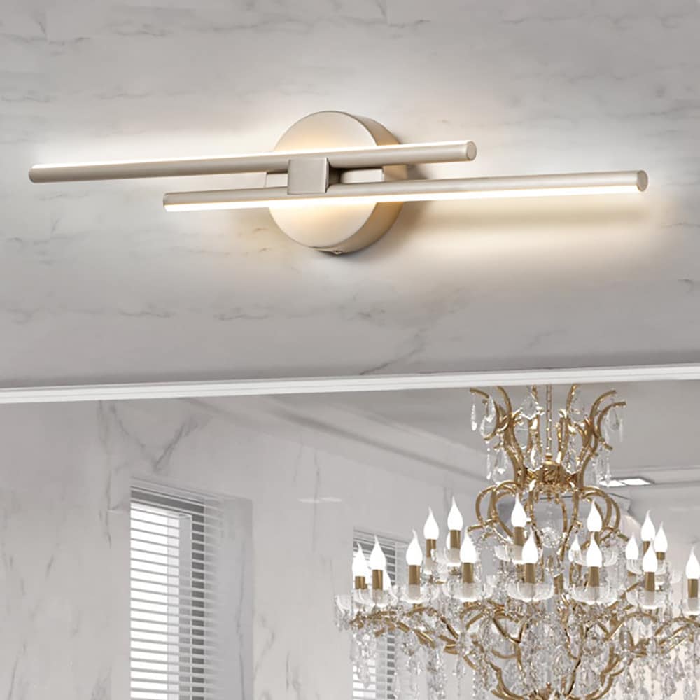 EDISLIVE Y81010000046088 23.6-in 2 -Light Brushed Nickel Integrated LED Modern/contemporary Vanity light