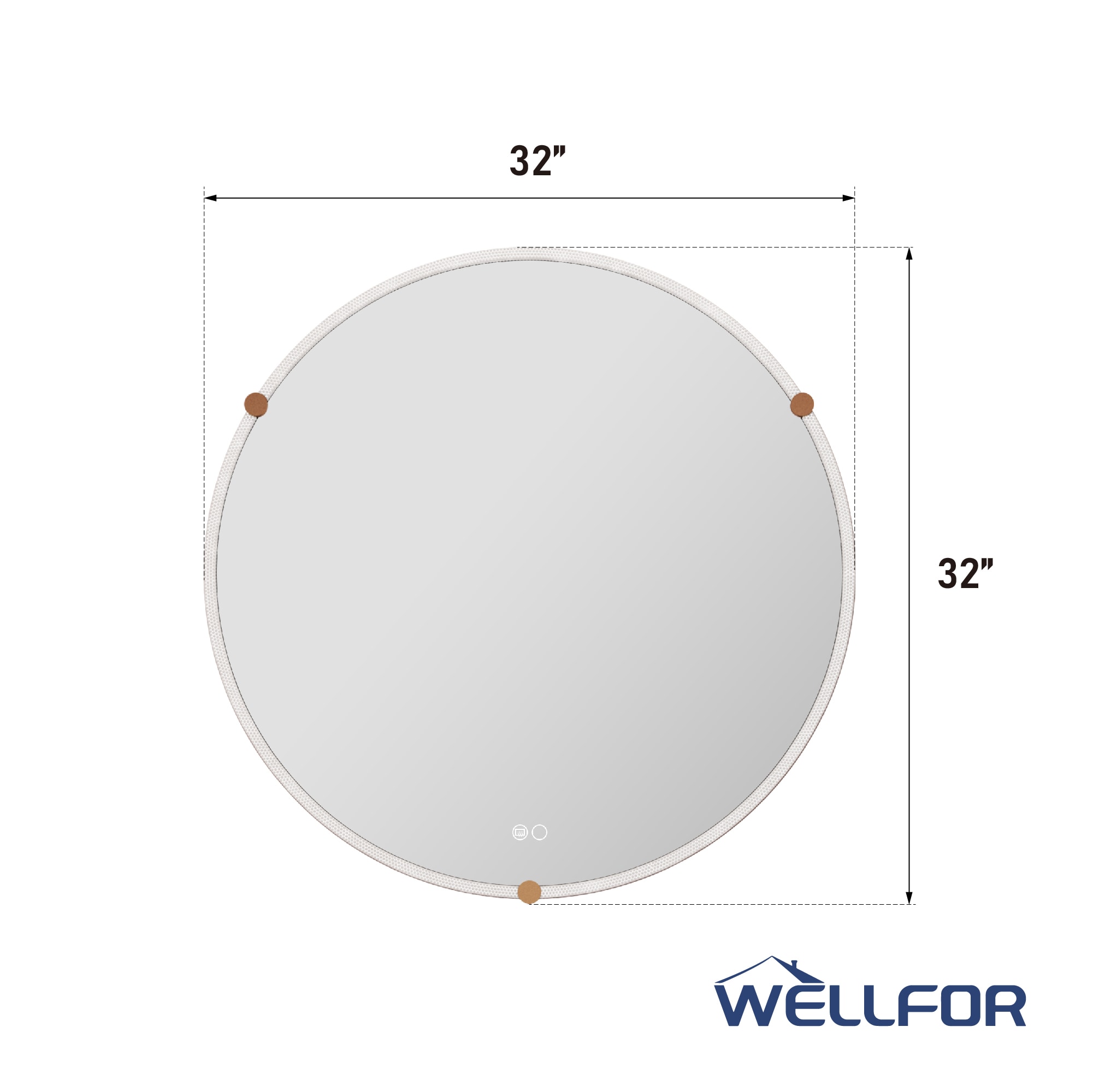 WELLFOR W17FM3232 Framed-Bath-Mirrors - View #4