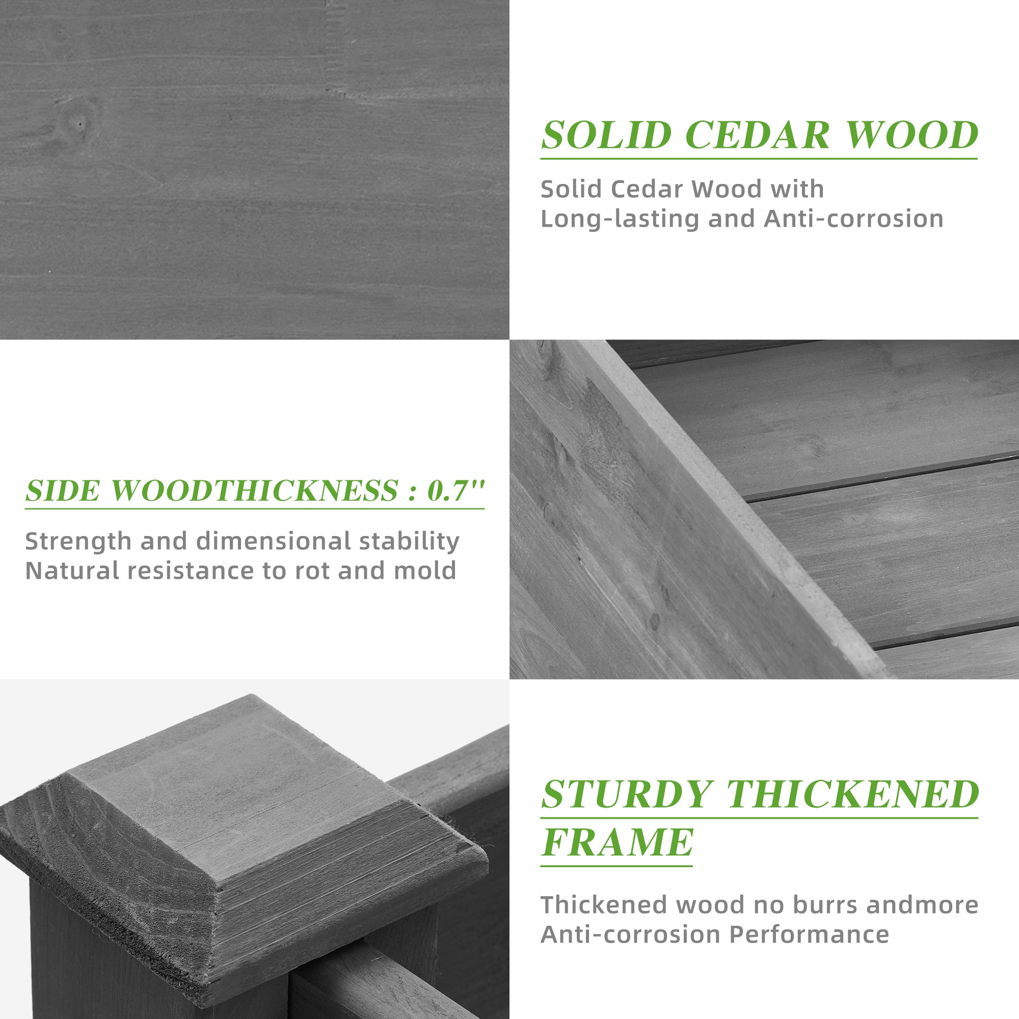 Gaierptone CRXDCT8ZDUP Raised-Planter-Boxes - View #7