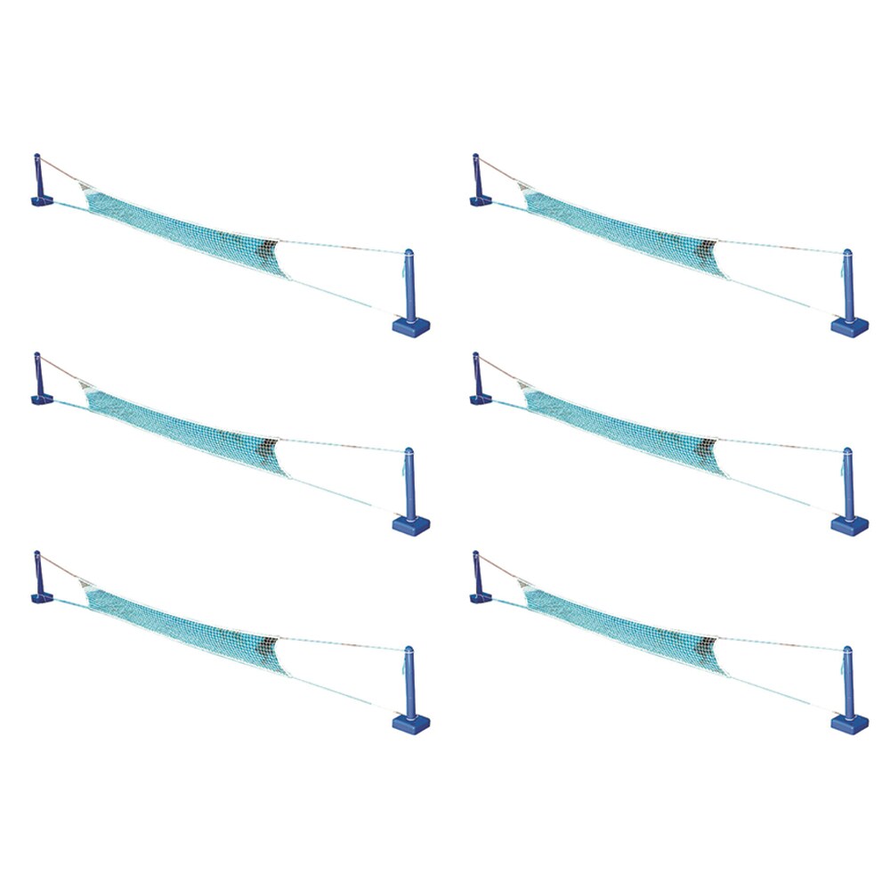 Swimline 114695 6-Pack Multi Swimming Pool Volleyball Set