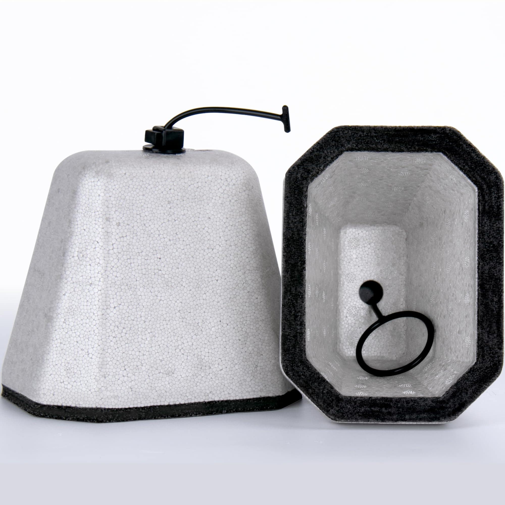 Etokfoks  outdoor faucet covers 2 pack EPS foam insulated 1 5 cm thick reusable winter freeze protection hose bib spigot covers