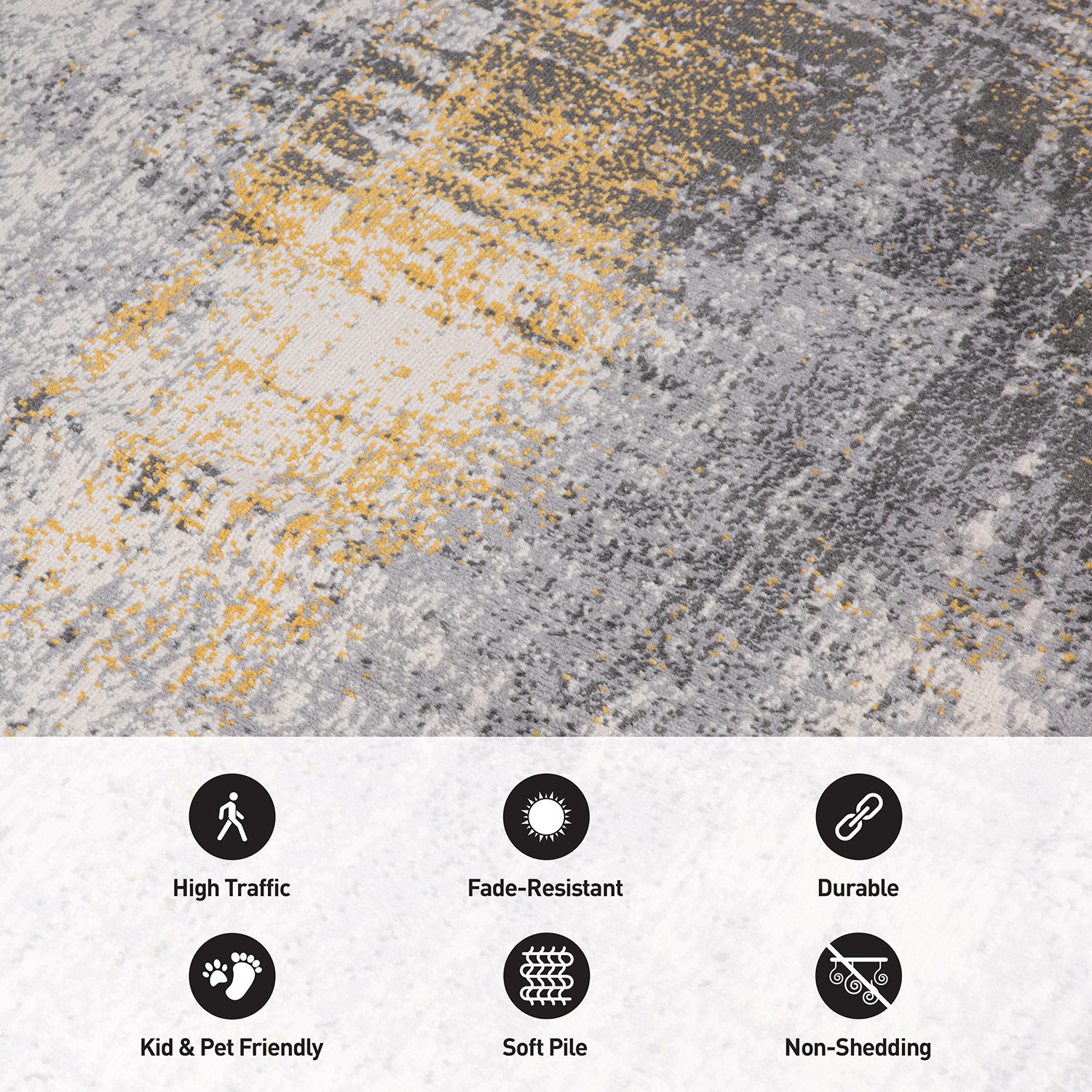 World Rug Gallery 4053YELLOW8X10 rugs - View #4
