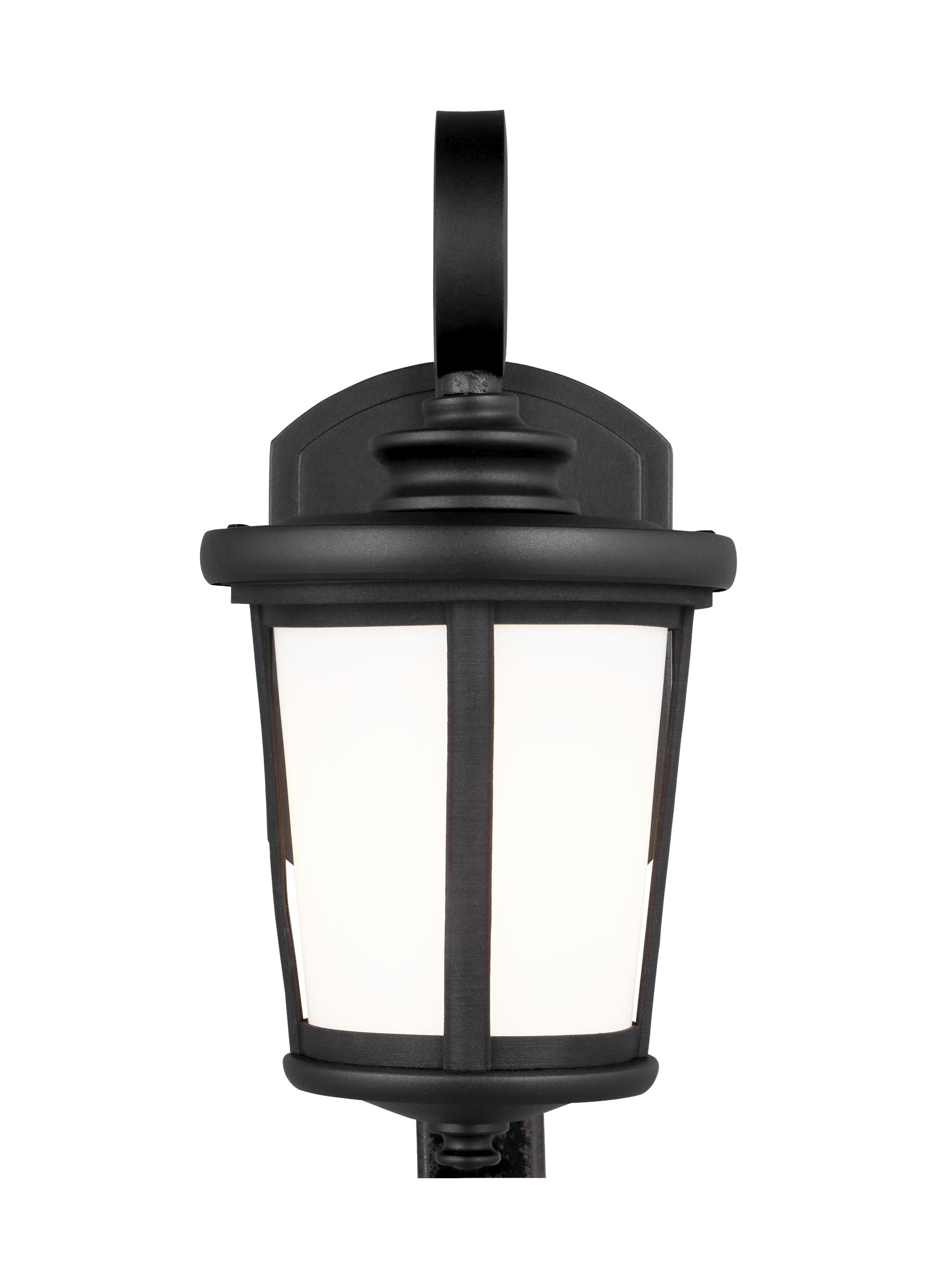 Generation Lighting 8519301-12 Eddington 1 -Light 11.88-in H Black Hardwired Outdoor Wall Light