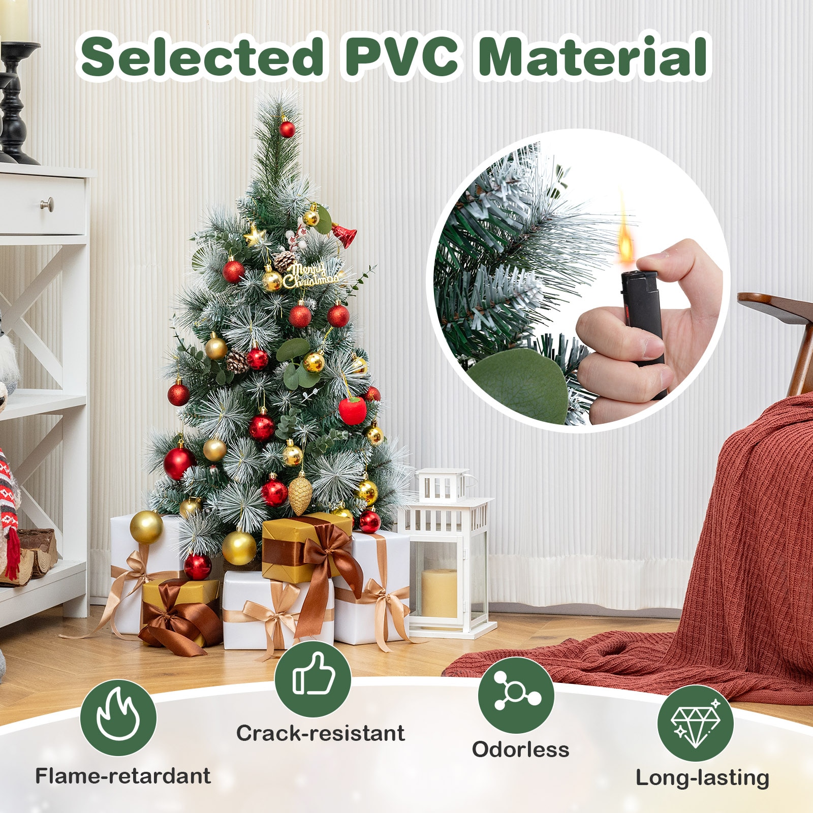 WELLFOR CM-HGY-23541US Artificial-Christmas-Trees - View #7