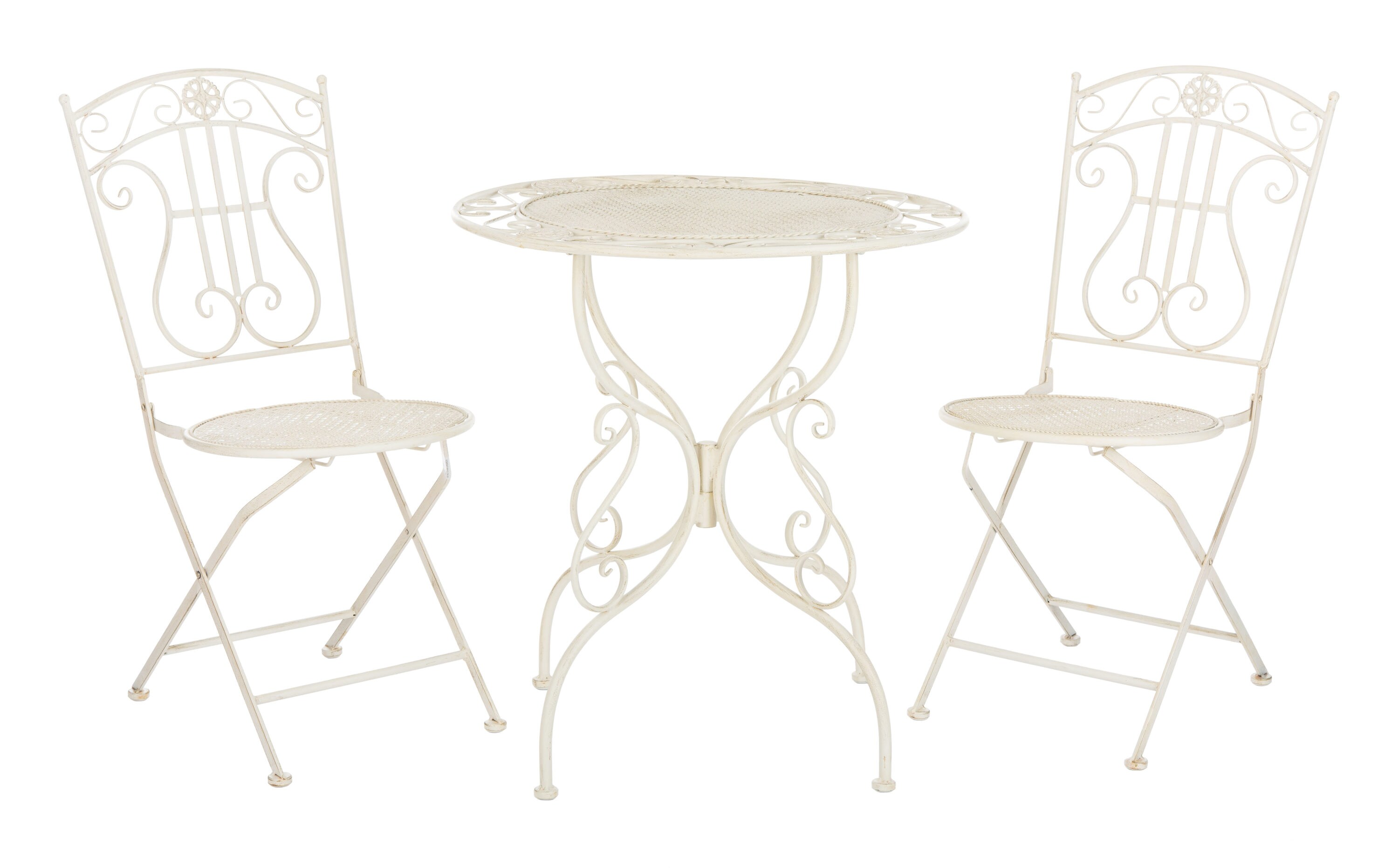 Safavieh Semly 3-Piece Off-white Patio Set in the Patio Dining Sets department at Lowes.com
