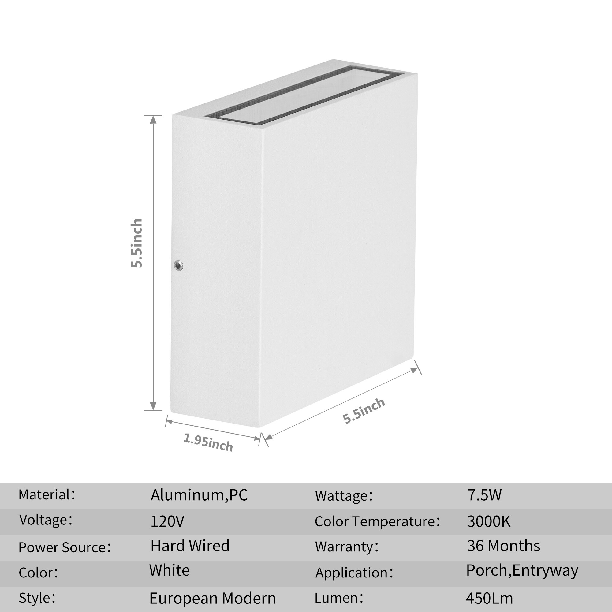Kahomvis INOW-QPD0-KHU Outdoor-Wall-Lighting - View #3