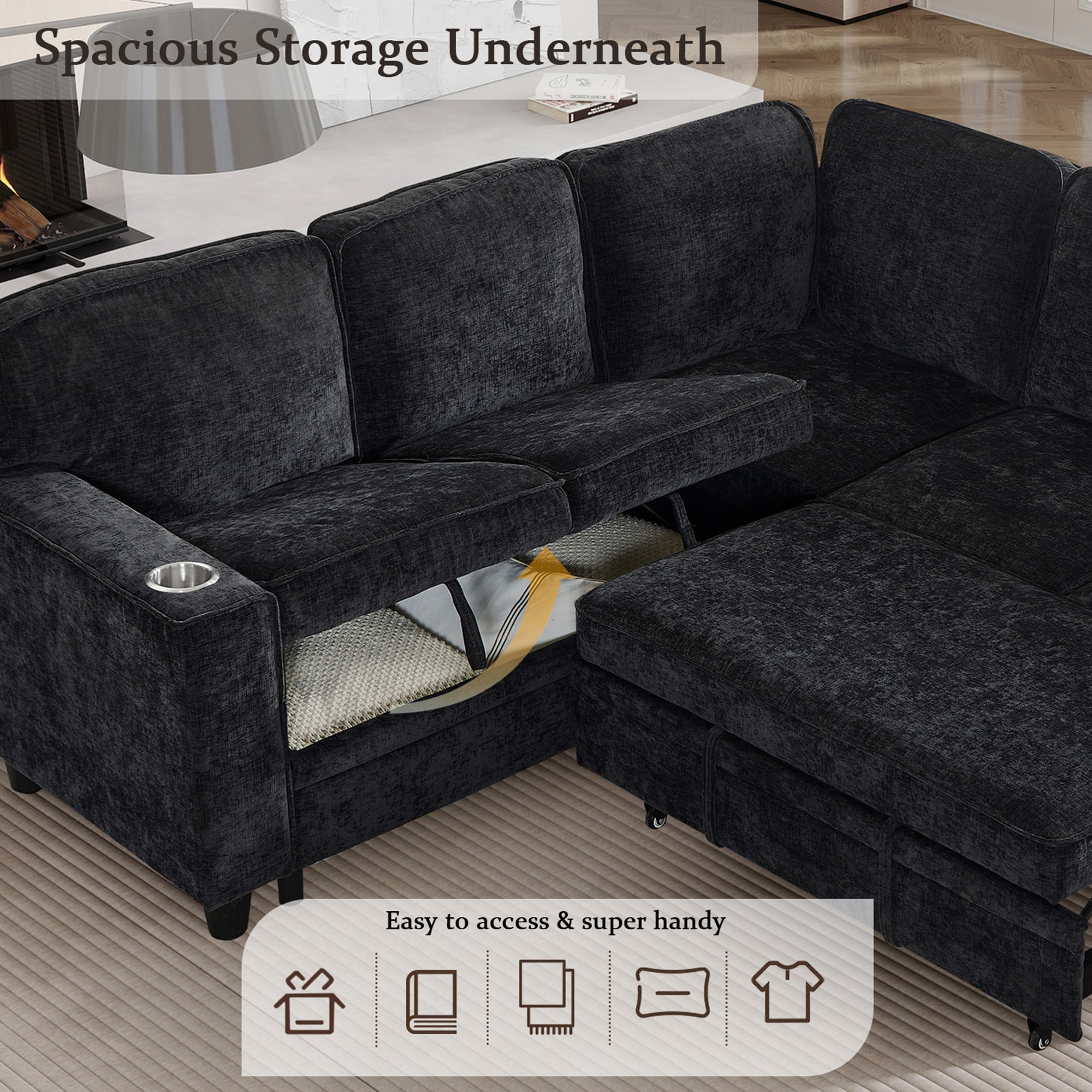 SINOFURN SYA370159WT Sofas-Loveseats - View #11