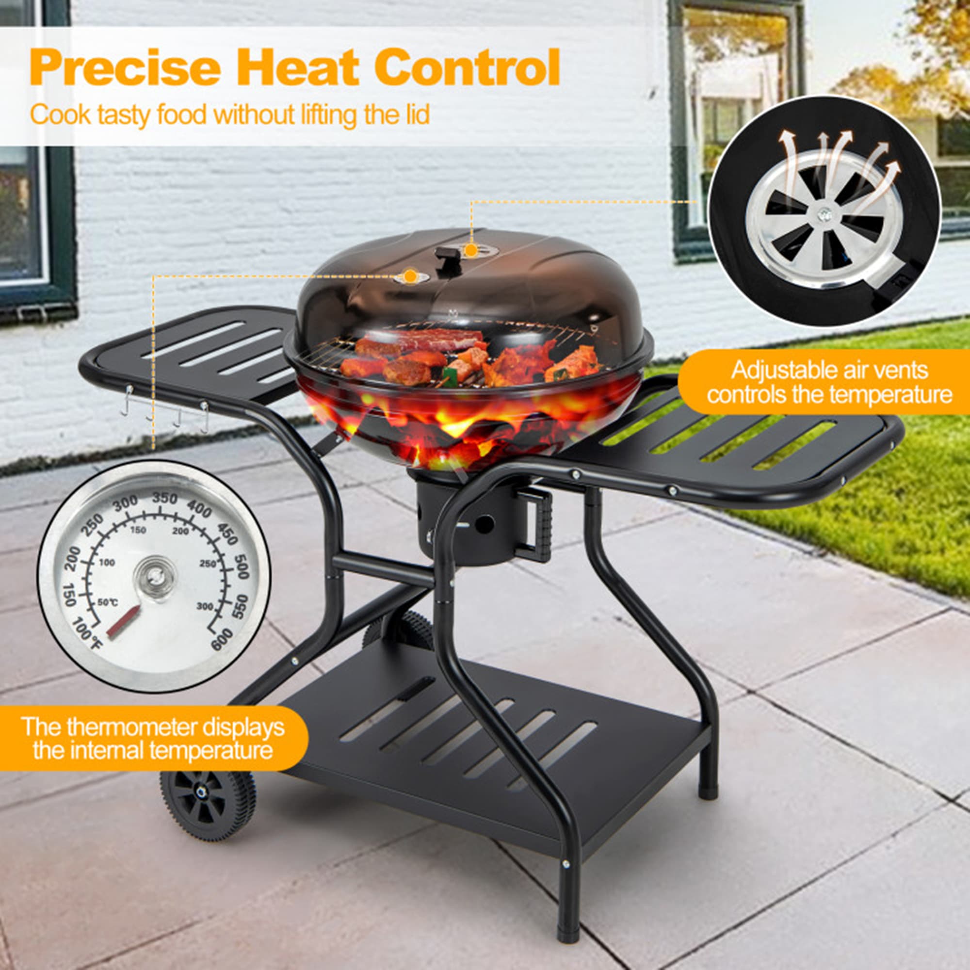 Mondawe MO114BK Charcoal-Grills - View #8