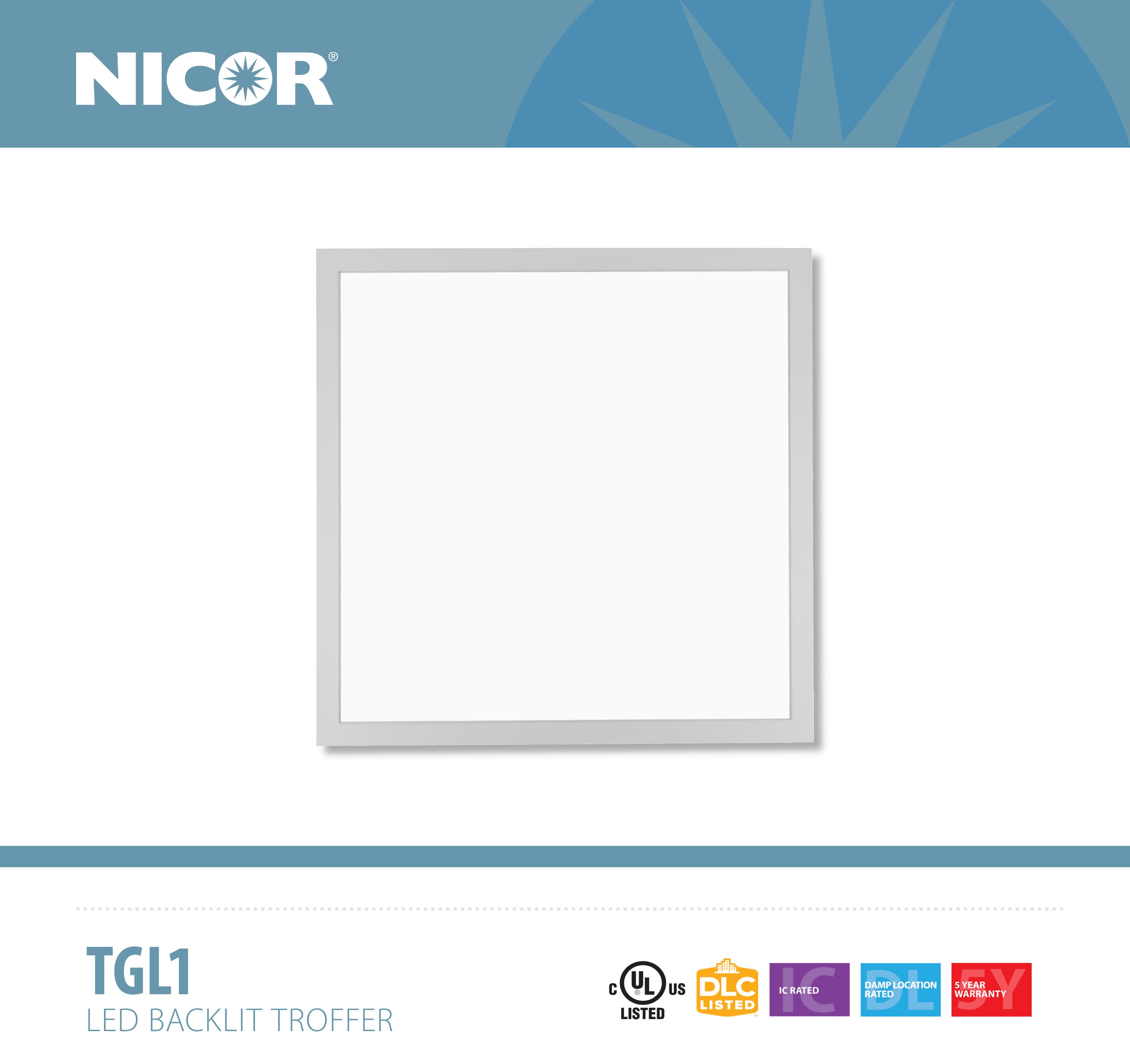 Nicor Lighting TGL122U40-4PK troffers - View #2
