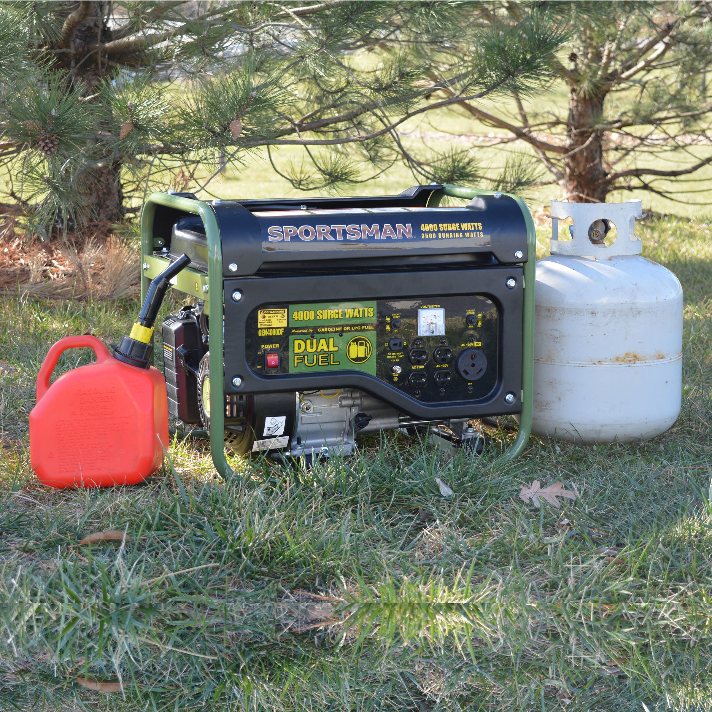 Sportsman Compact Lightweight CO Detecting Auto Shutoff 3500-Watt Dual Fuel (Gasoline/Propane) Portable Generator 553826 Sansujyuku sansujyuku.com