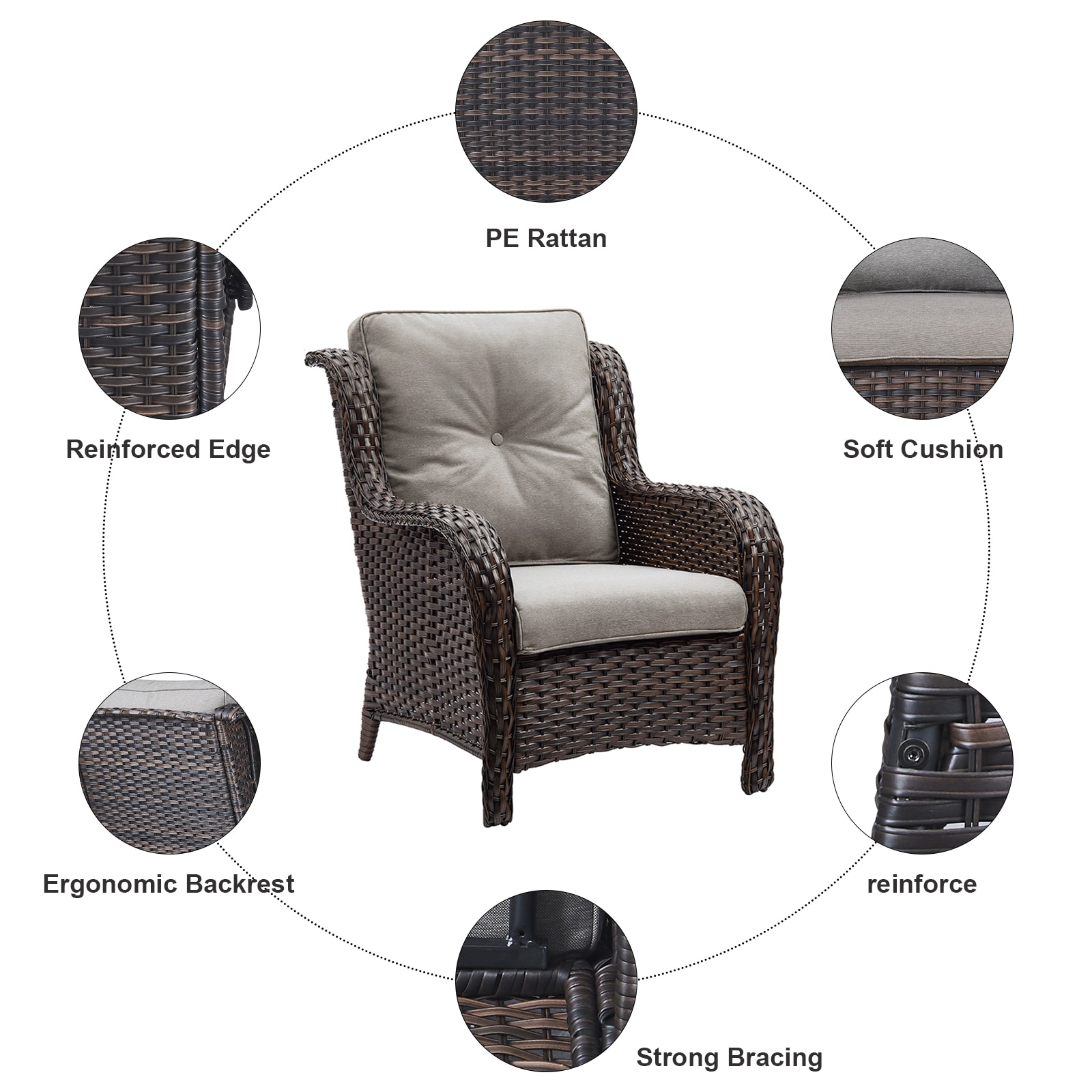 Jeehope PA006-3 Patio-Chairs - View #5