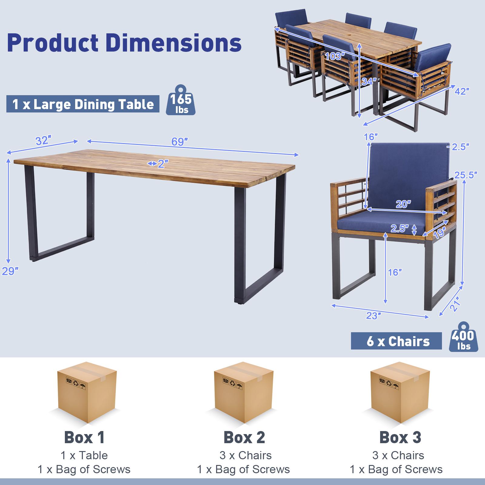 BABOOM BOM-0983NY+-CO Patio-Dining-Sets - View #5
