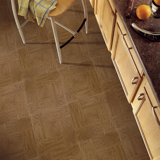 Armstrong Flooring 45-piece 12-in x 12-in Gunstock Peel and Stick Vinyl Tile Armstrong Flooring 45-piece 12-in x 12-in Gunstock Peel and Stick Vinyl Tile