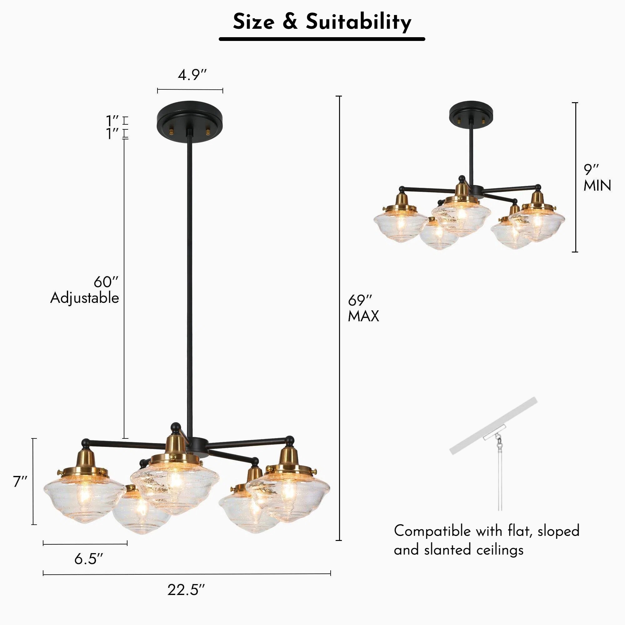 ZEVNI L3M2QI7BW50H5S08 Pendant-Lights - View #5
