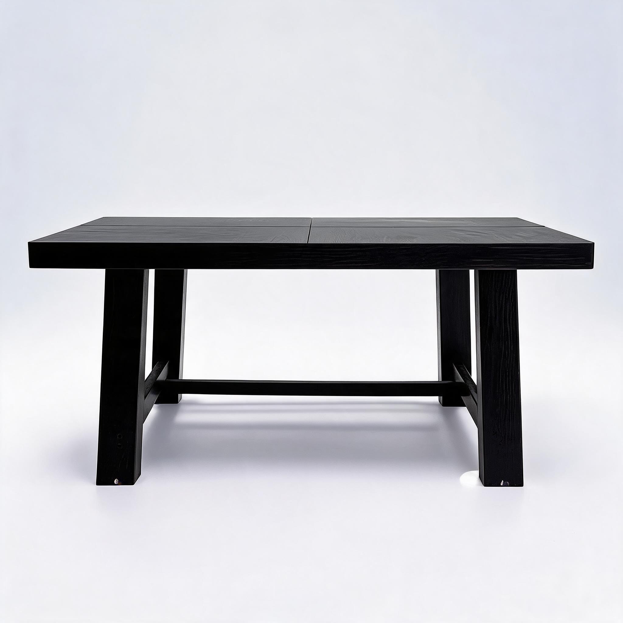 Garvee - Long dining table with angled legs