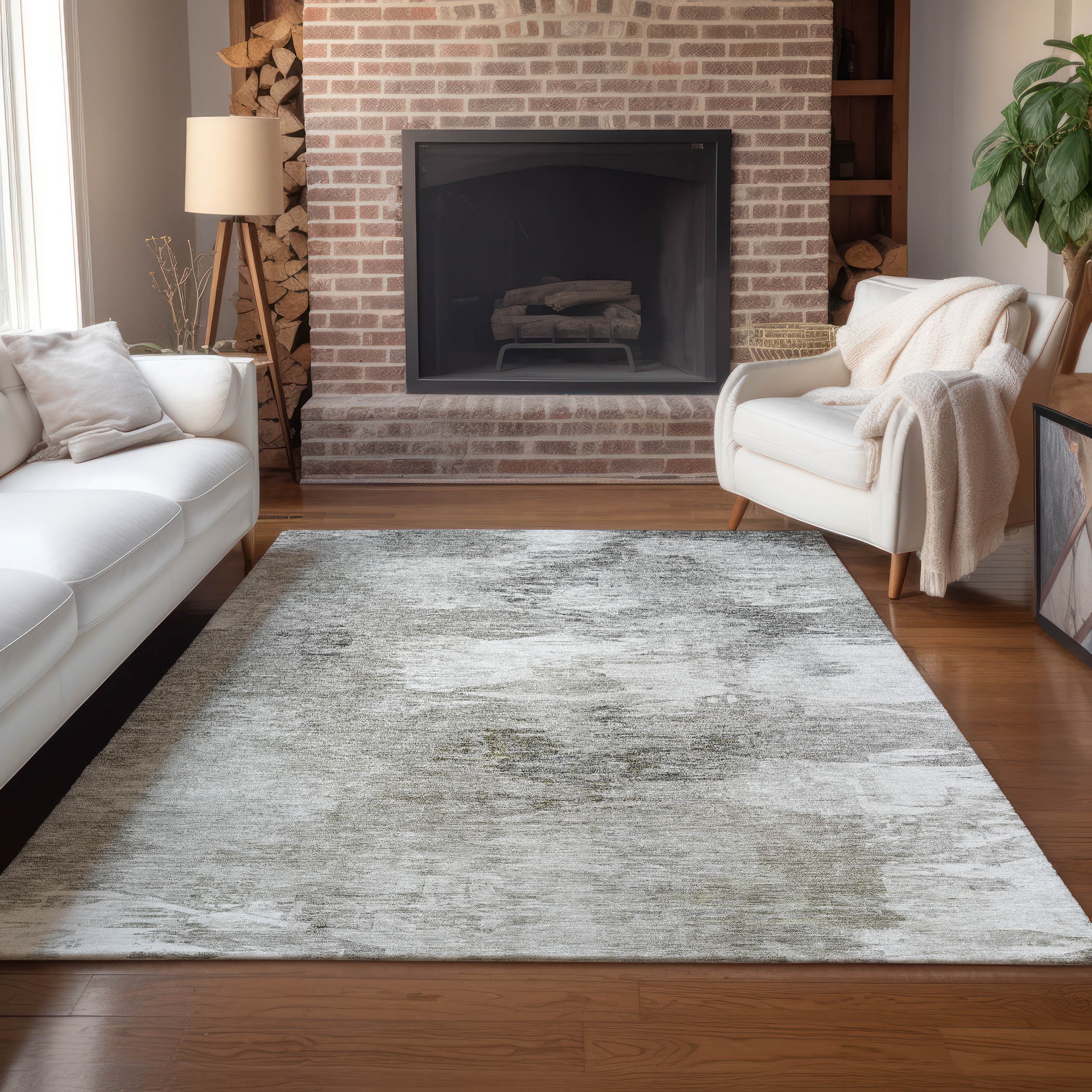 Addison Rugs ACN597BG9X12 Chantille ACN597BG 9 x 12 (ft) Polyester Beige Rectangular Indoor/Outdoor Abstract Machine washable Area rug