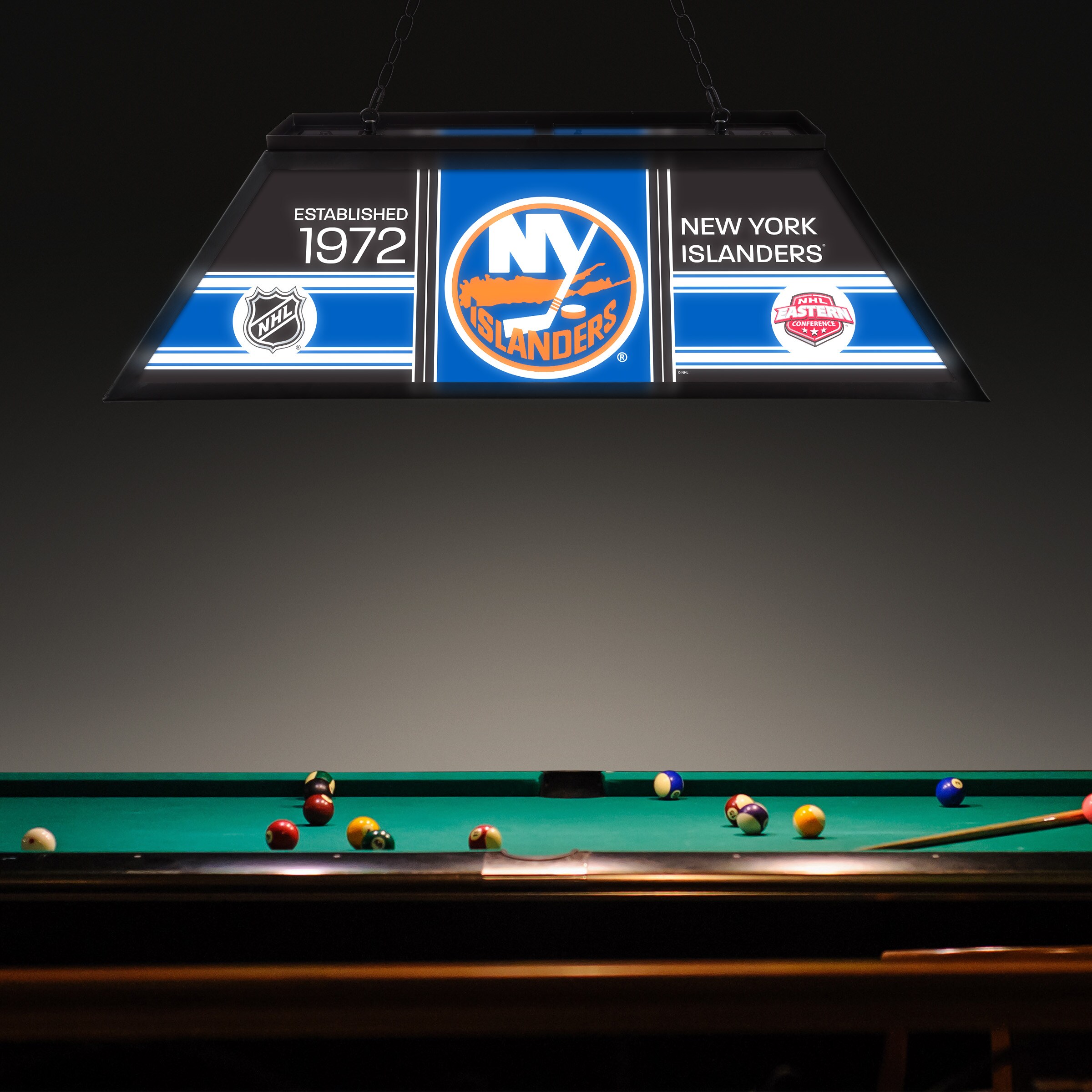 Trademark Gameroom NHL4400-NYI-PCH Pool-Table-Lighting - View #3