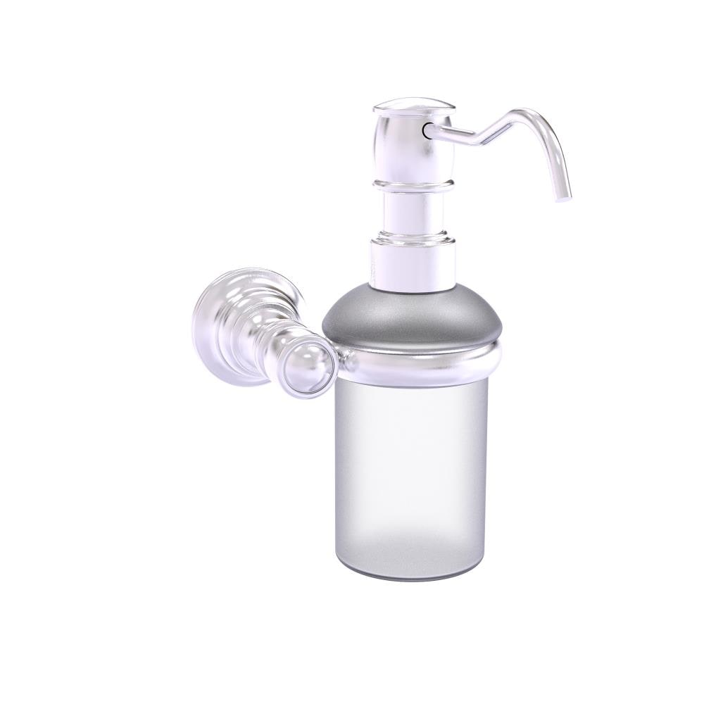 Allied Brass CL-60-SCH Carolina Satin Chrome 5-oz. Capacity Wall-mount Soap and Lotion Dispenser