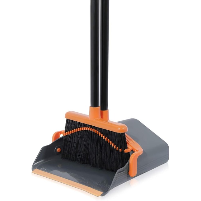 The Clean Store Plastic Lobby Broom Upright Dustpan with Broom in